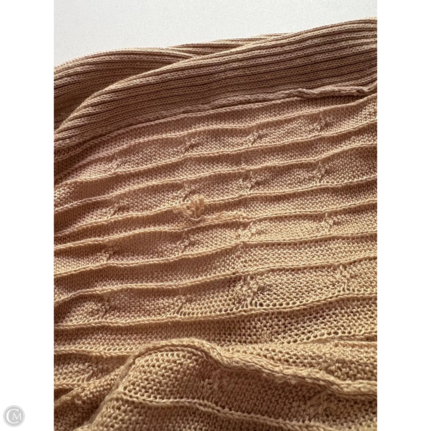 Sweater Cardigan By Ralph Lauren Black Label In Tan, Size: M