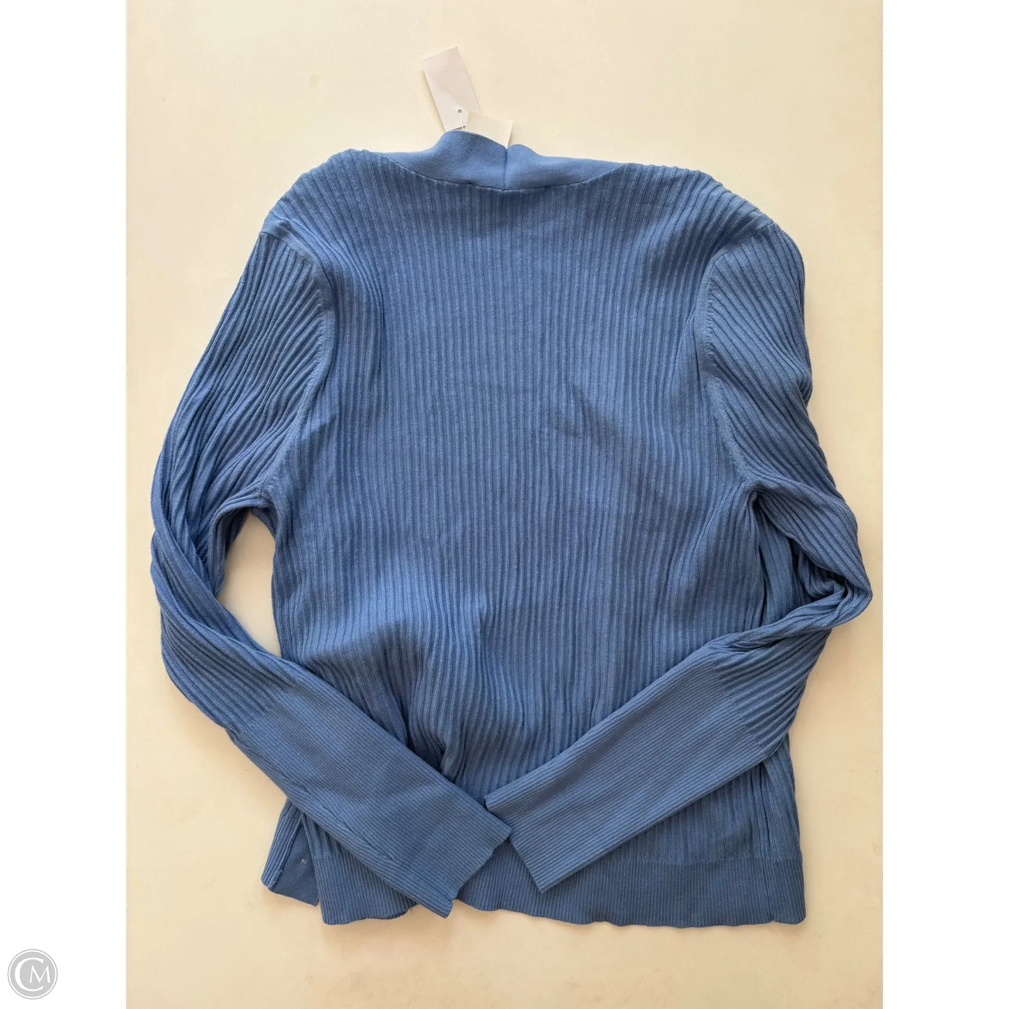 Sweater Cardigan By Loft In Blue, Size: Xl
