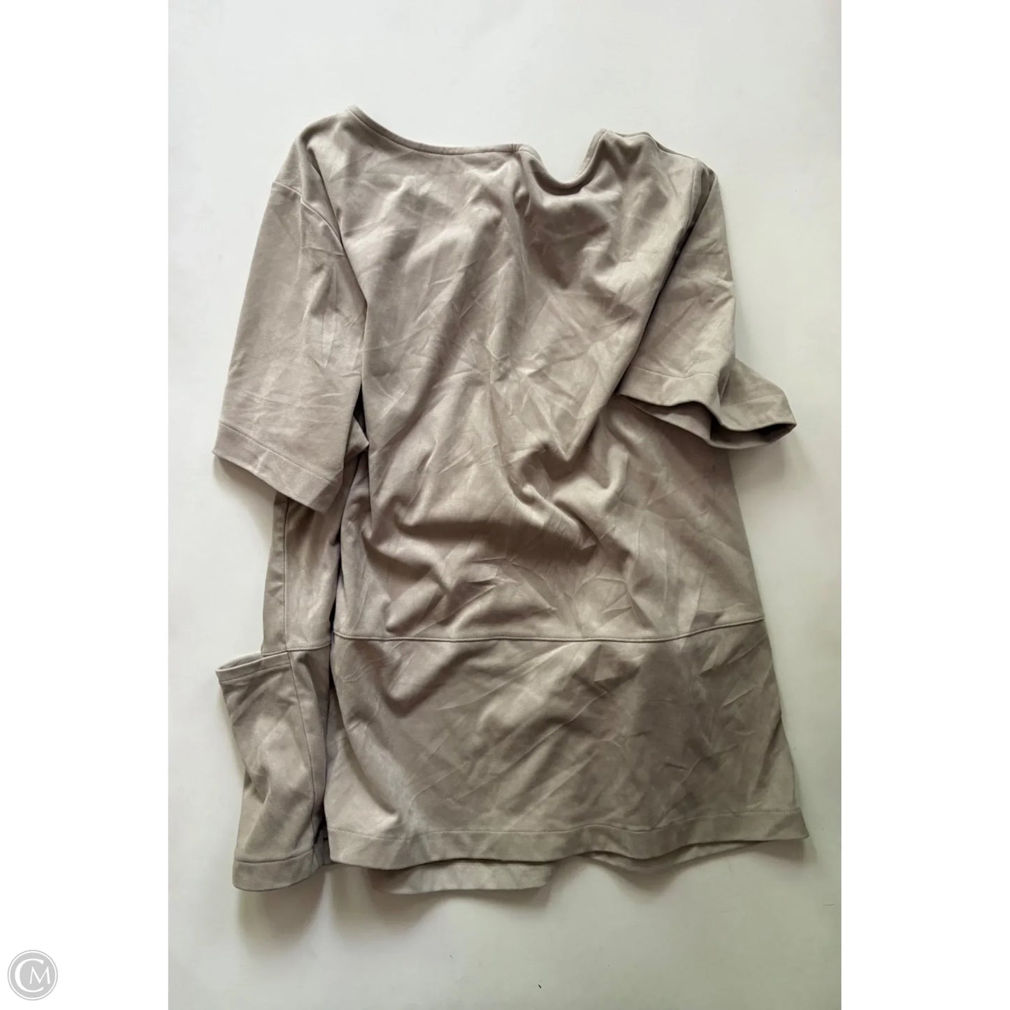 Top Short Sleeve By J. Jill In Taupe, Size: 2x