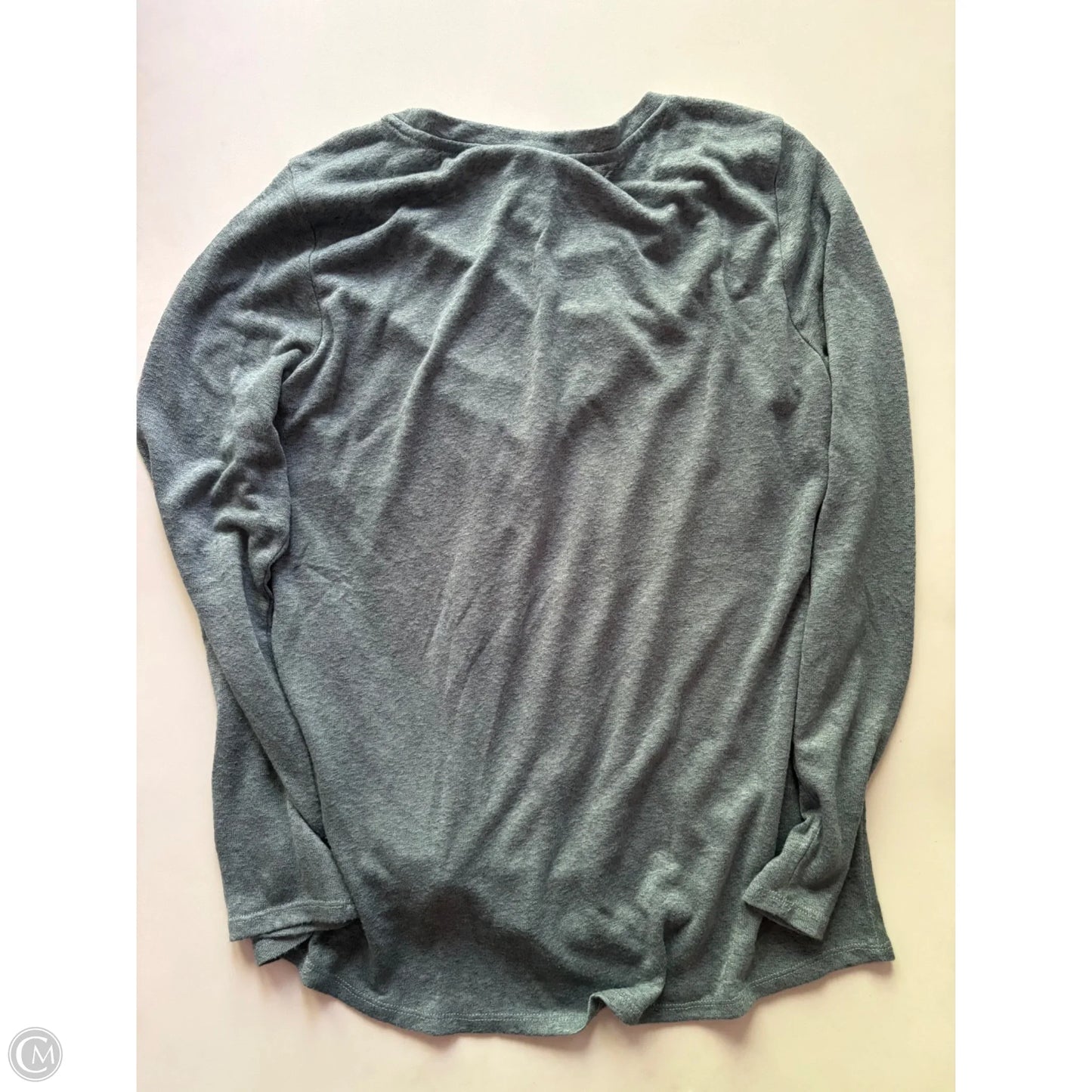 Top Long Sleeve By Bobeau In Blue, Size: L