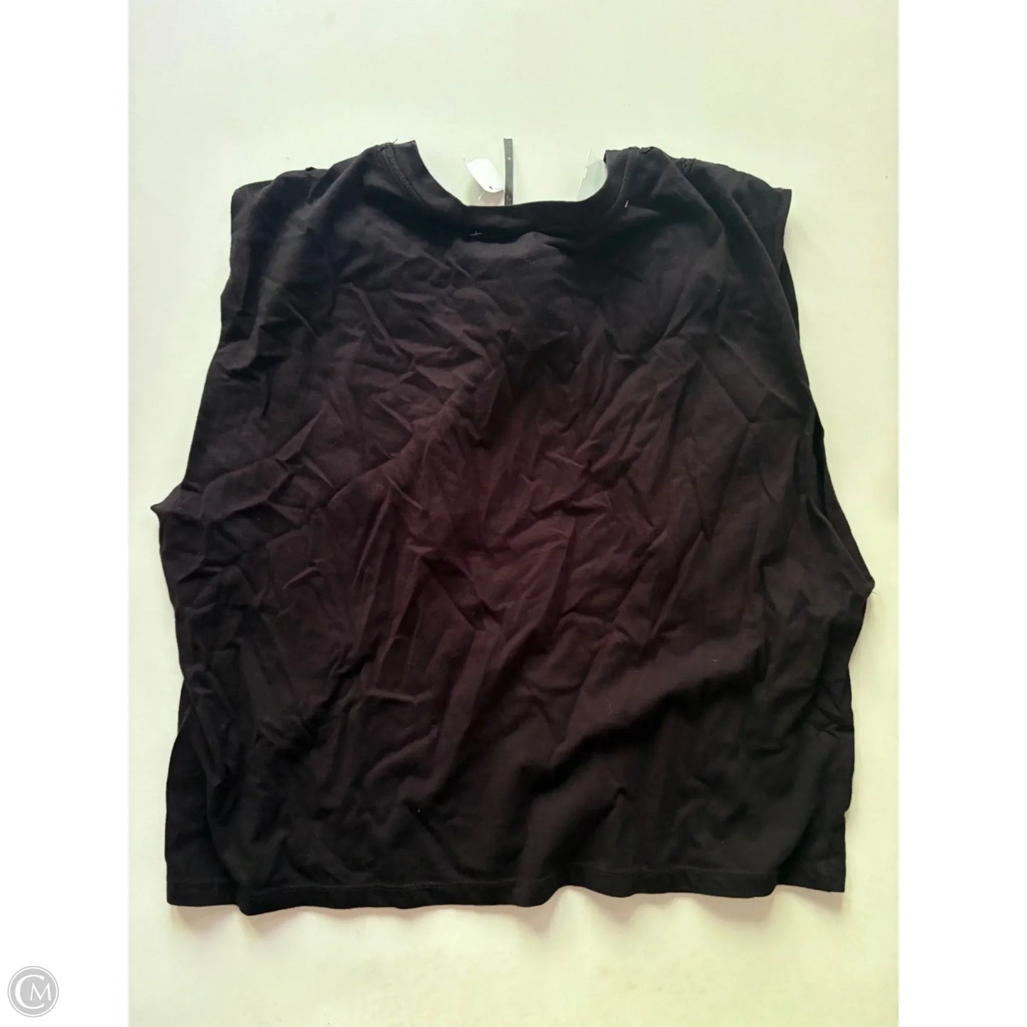 Top Sleeveless By Cmb In Black, Size: M
