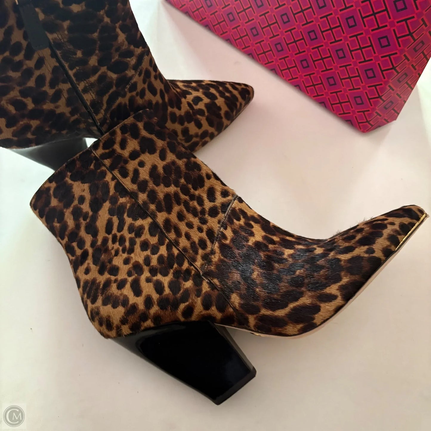 Boots Designer By Tory Burch In Animal Print, Size: 8