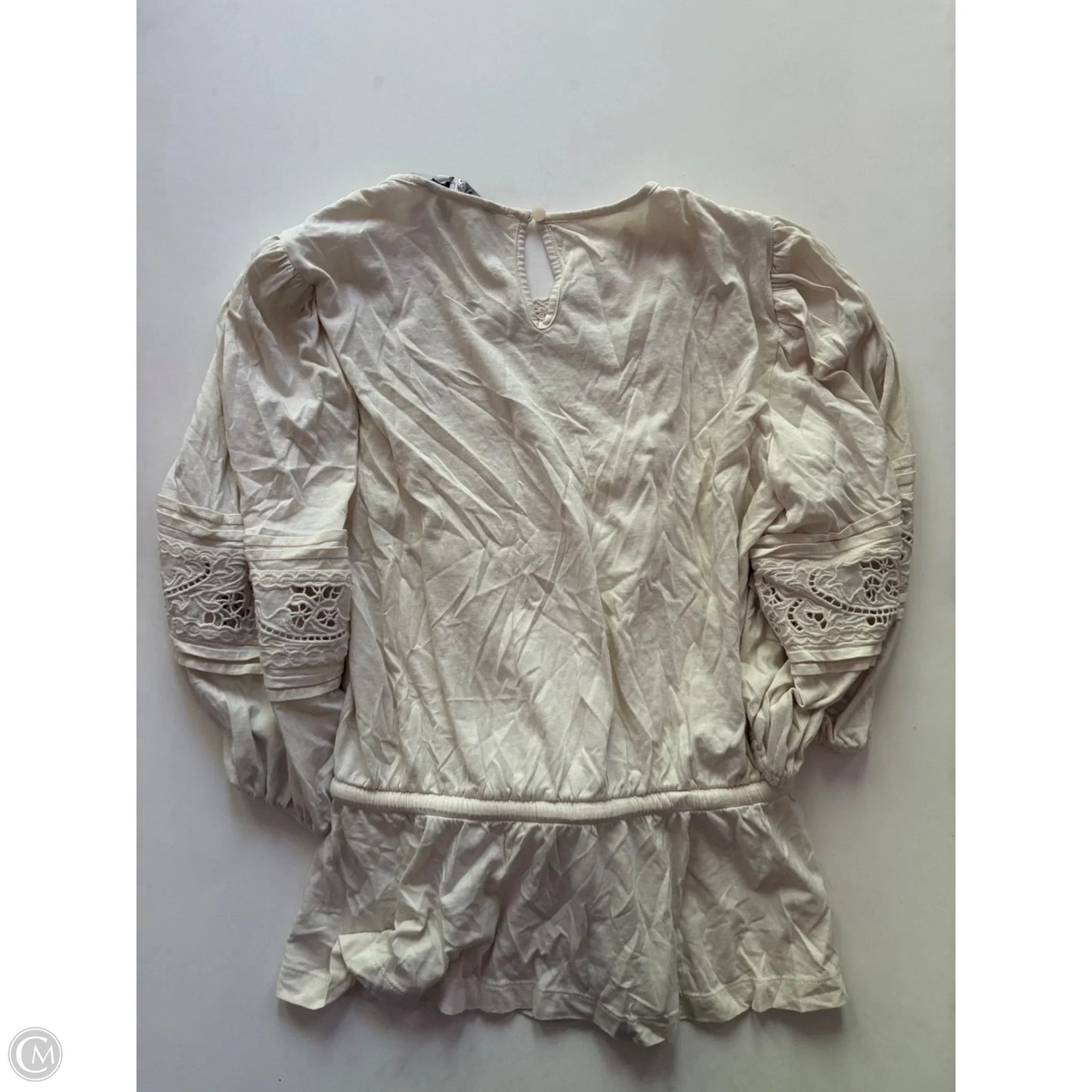 Top Long Sleeve By Ralph Lauren Black Label In Cream, Size: S