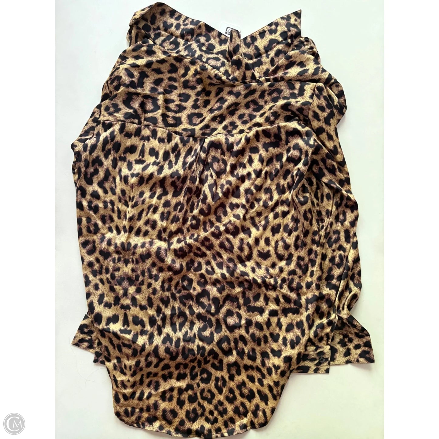 Blouse Long Sleeve By Jon And Anna In Animal Print, Size: M