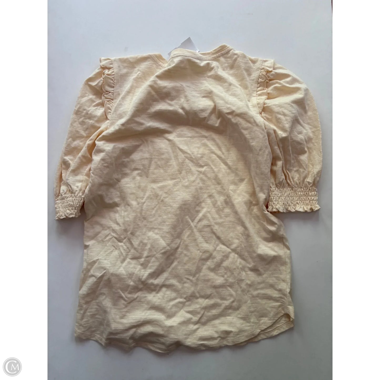 Top Short Sleeve By Shabby Chic In Yellow, Size: M