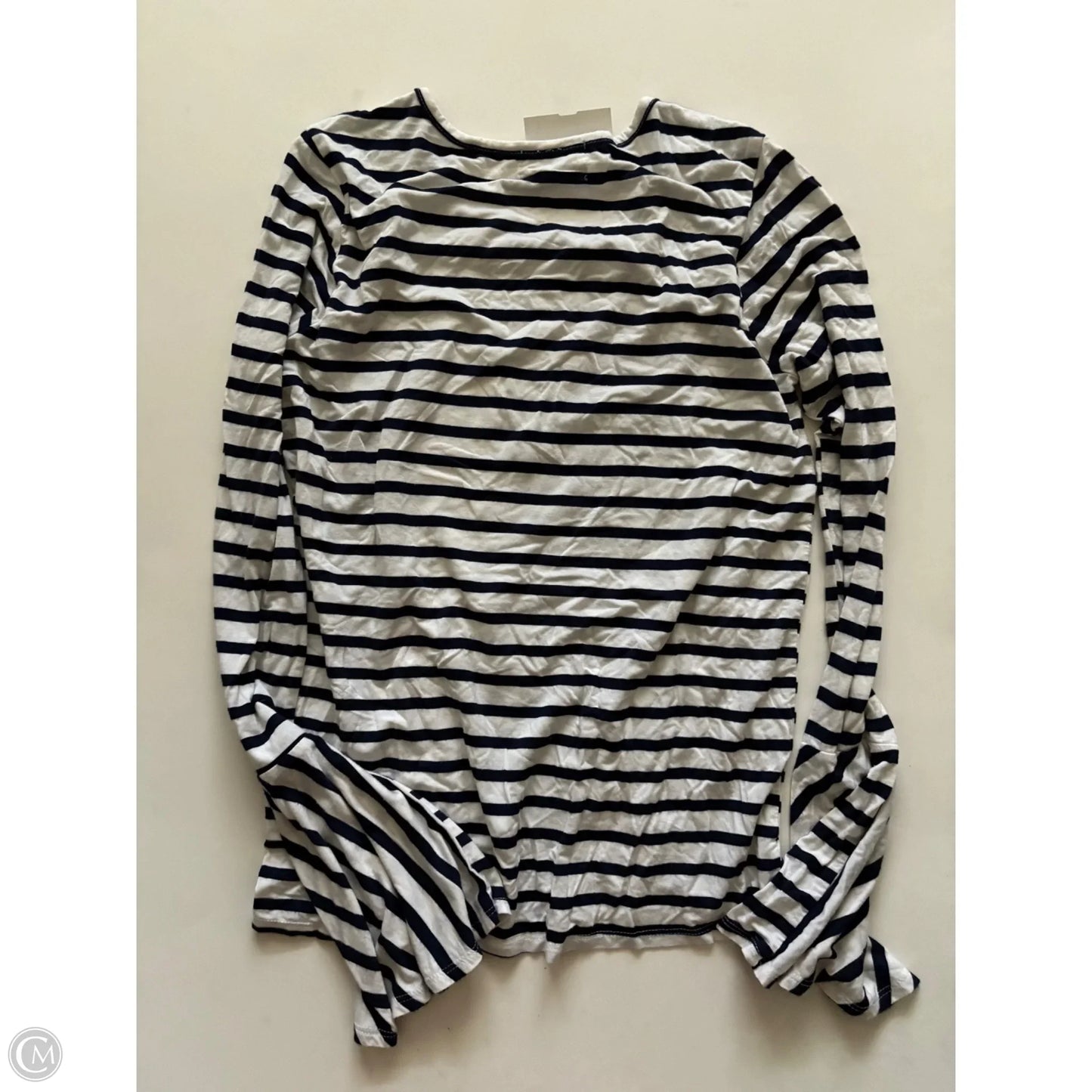 Top Long Sleeve By Vestique In Striped Pattern, Size: S
