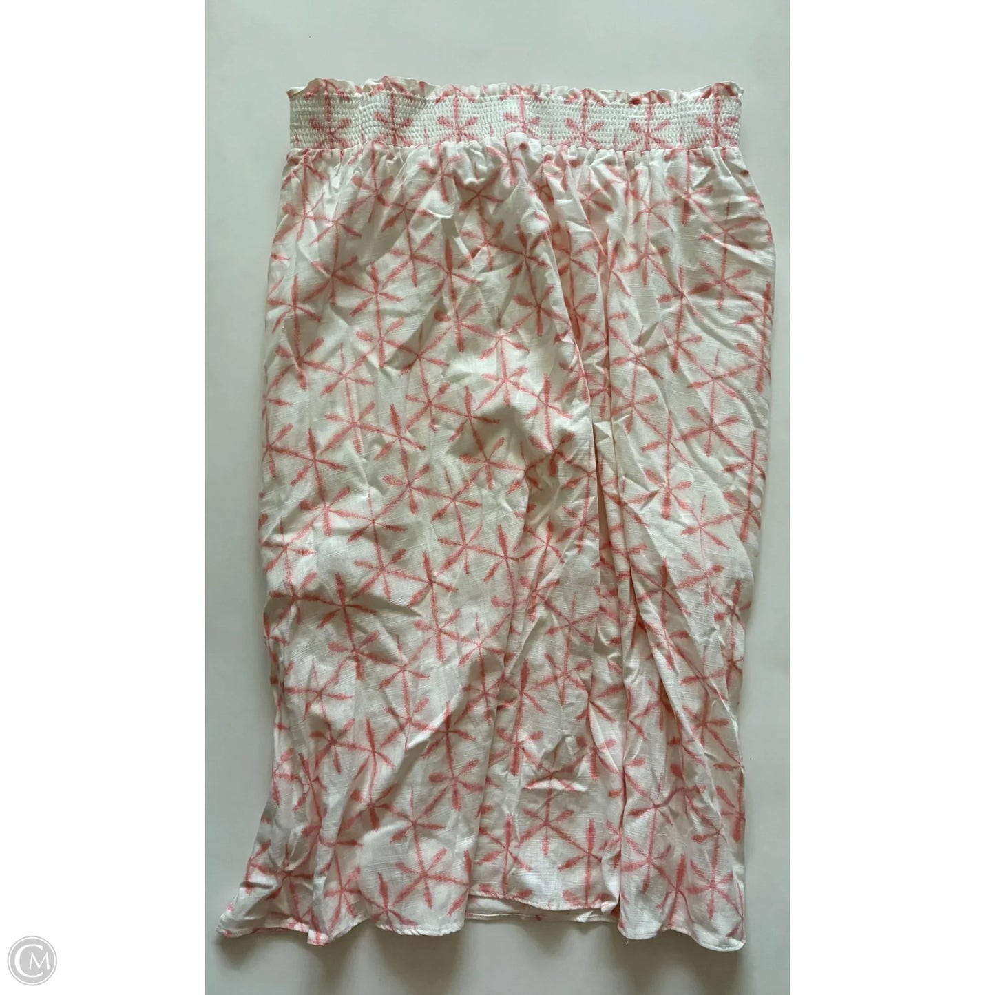 Skirt Maxi By Loft In Cream & Orange, Size: 16