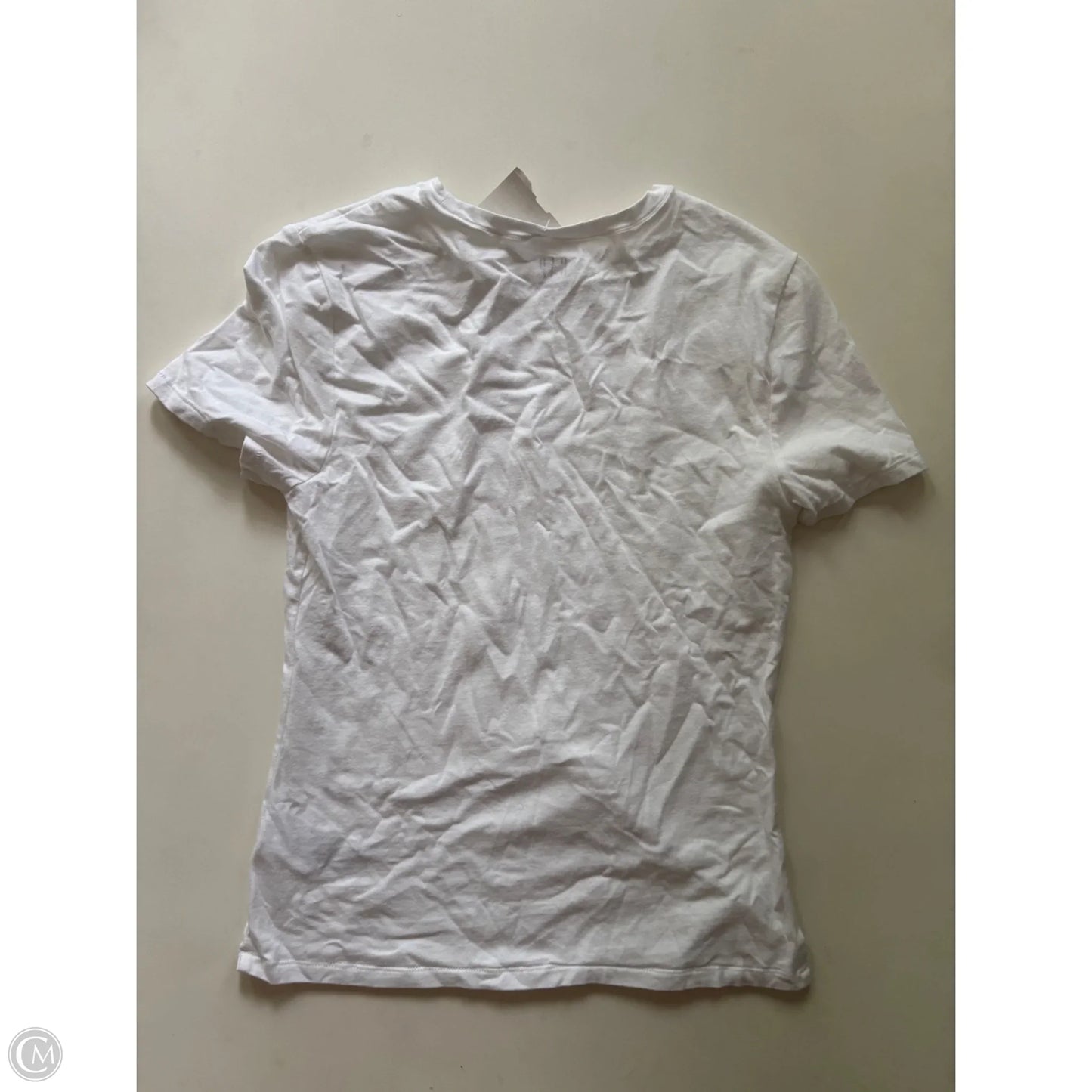 Top Short Sleeve By Gap In White, Size: M