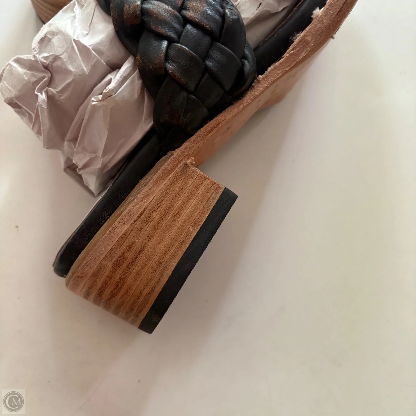 Sandals Heels Block By Freebird In Brown, Size: 7