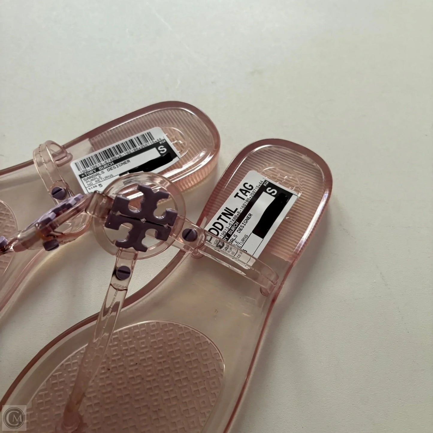 Sandals Designer By Tory Burch In Purple, Size: 5