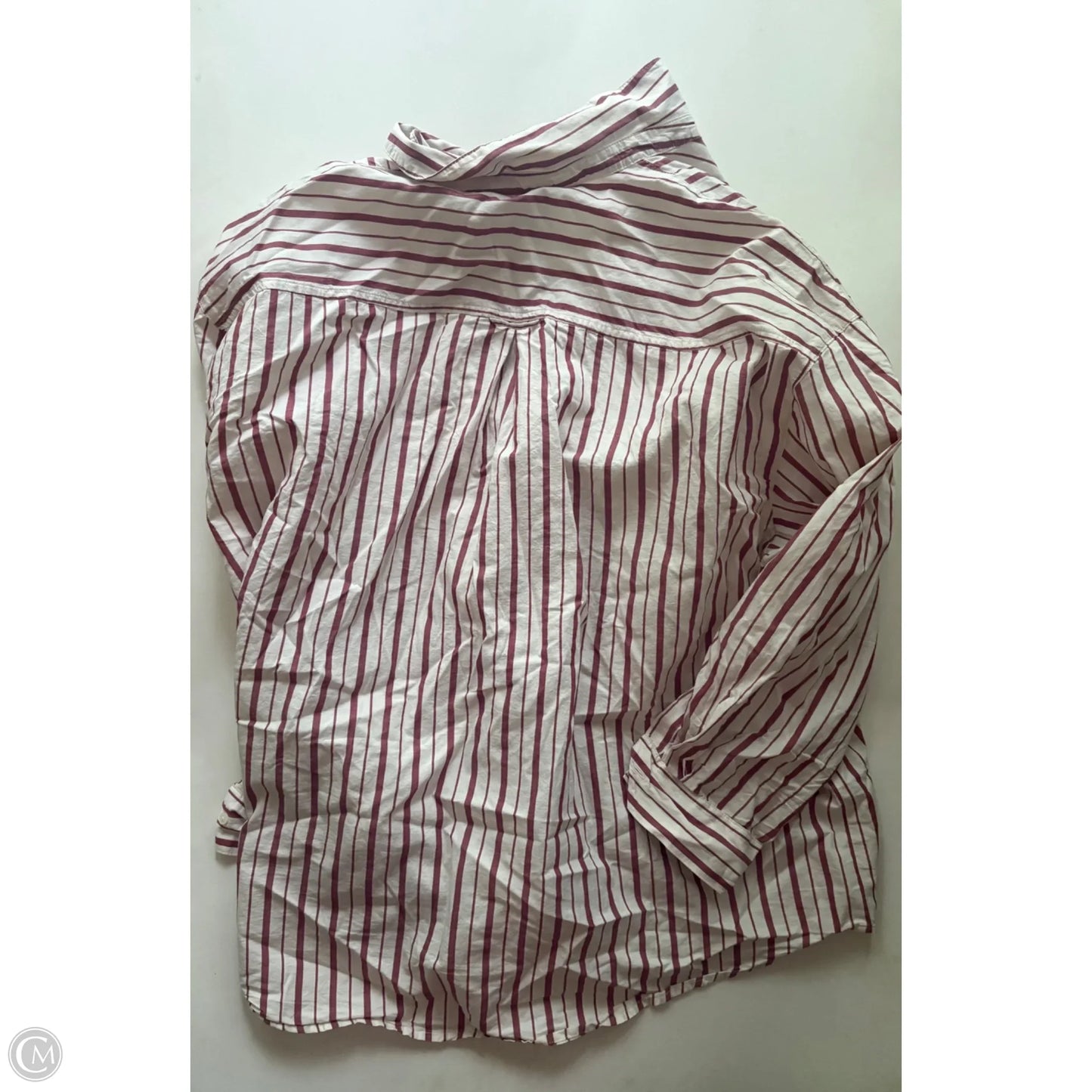 Top Long Sleeve By Ava & Viv In Striped Pattern, Size: 2x