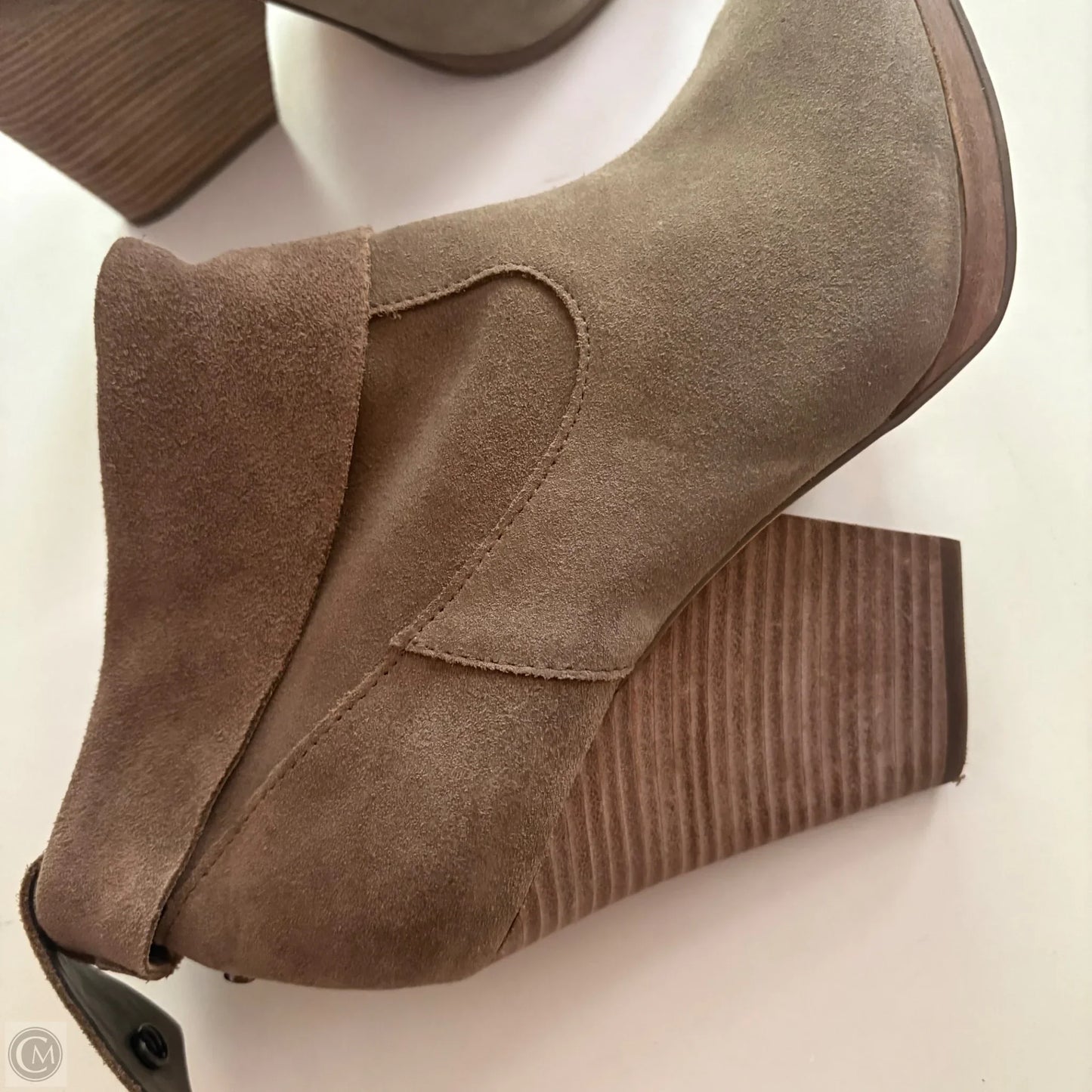 Boots Ankle Heels By Vince Camuto In Brown, Size: 7