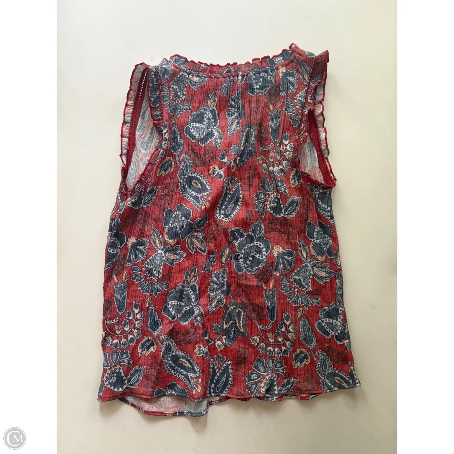 Top Sleeveless By Wonderly In Floral Print, Size: S