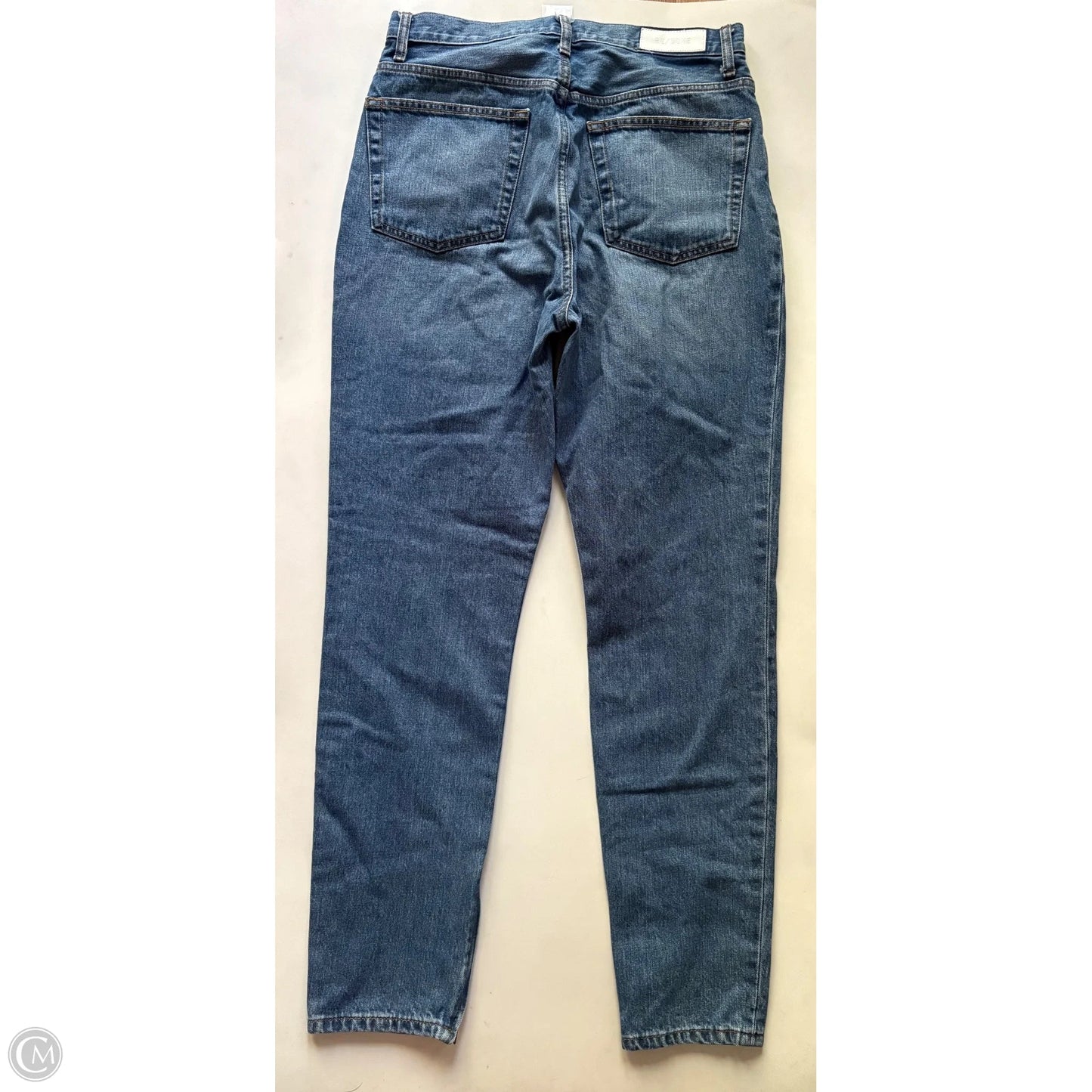 Jeans Straight By Re Done In Blue, Size: 12