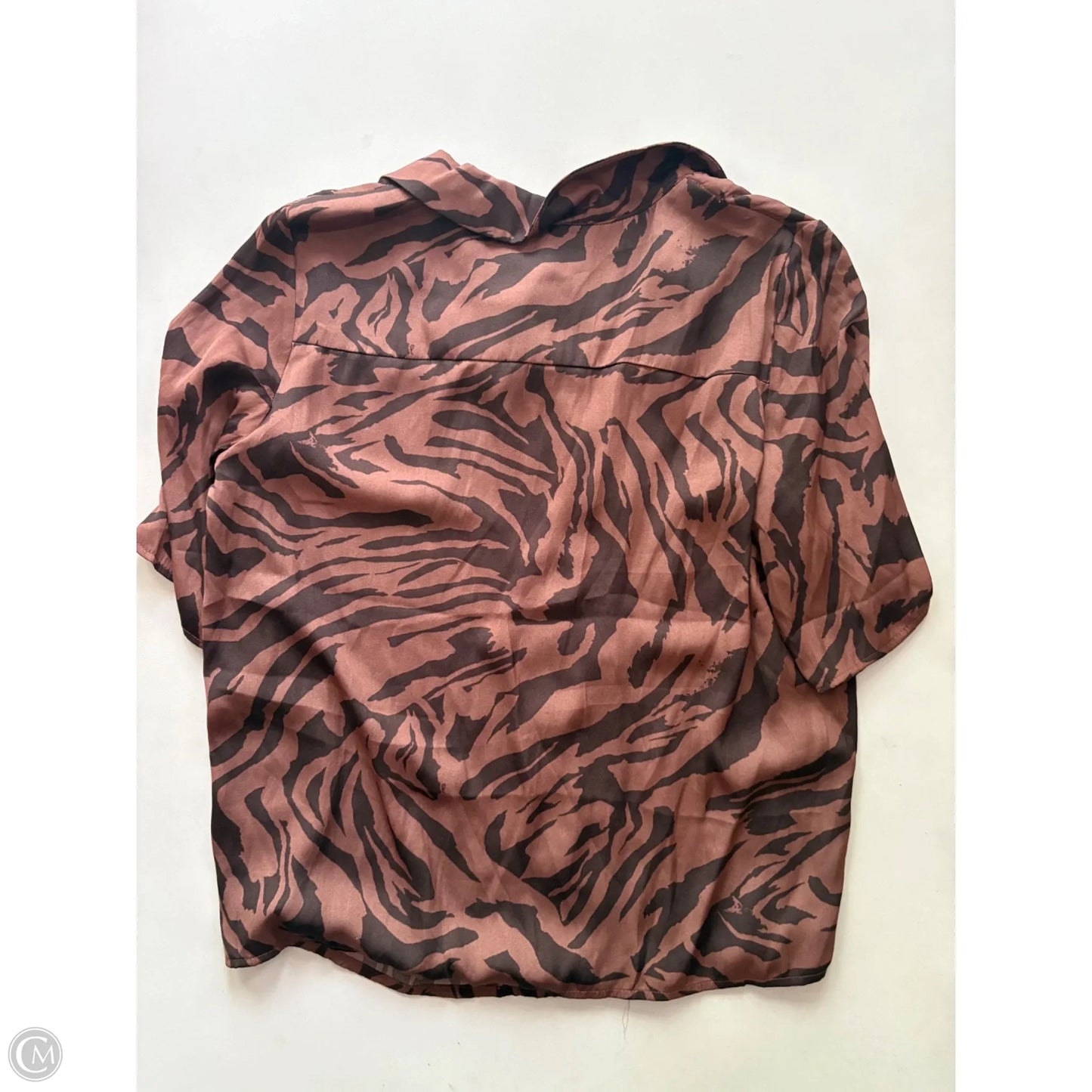 Blouse Short Sleeve By Rachel Zoe In Animal Print, Size: Xs