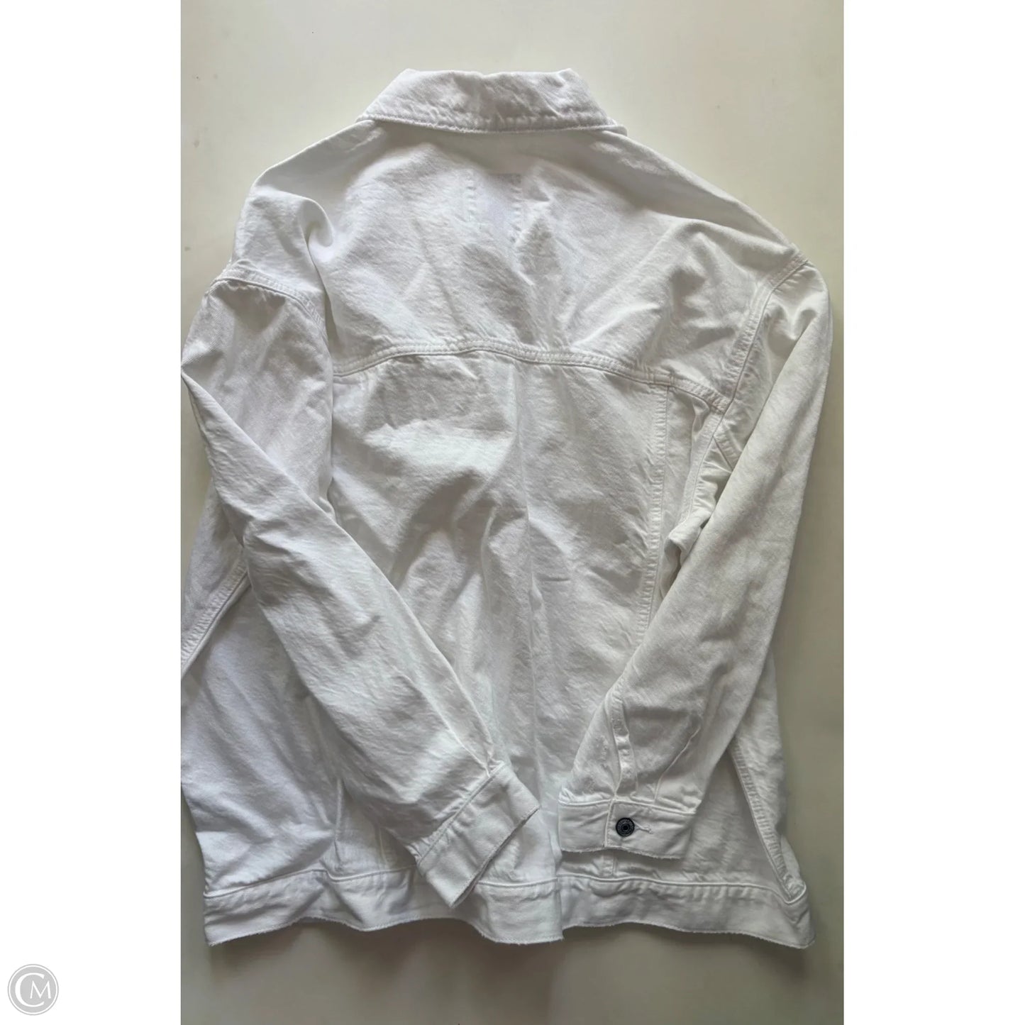 Jacket Denim By Abercrombie And Fitch In White, Size: Xl