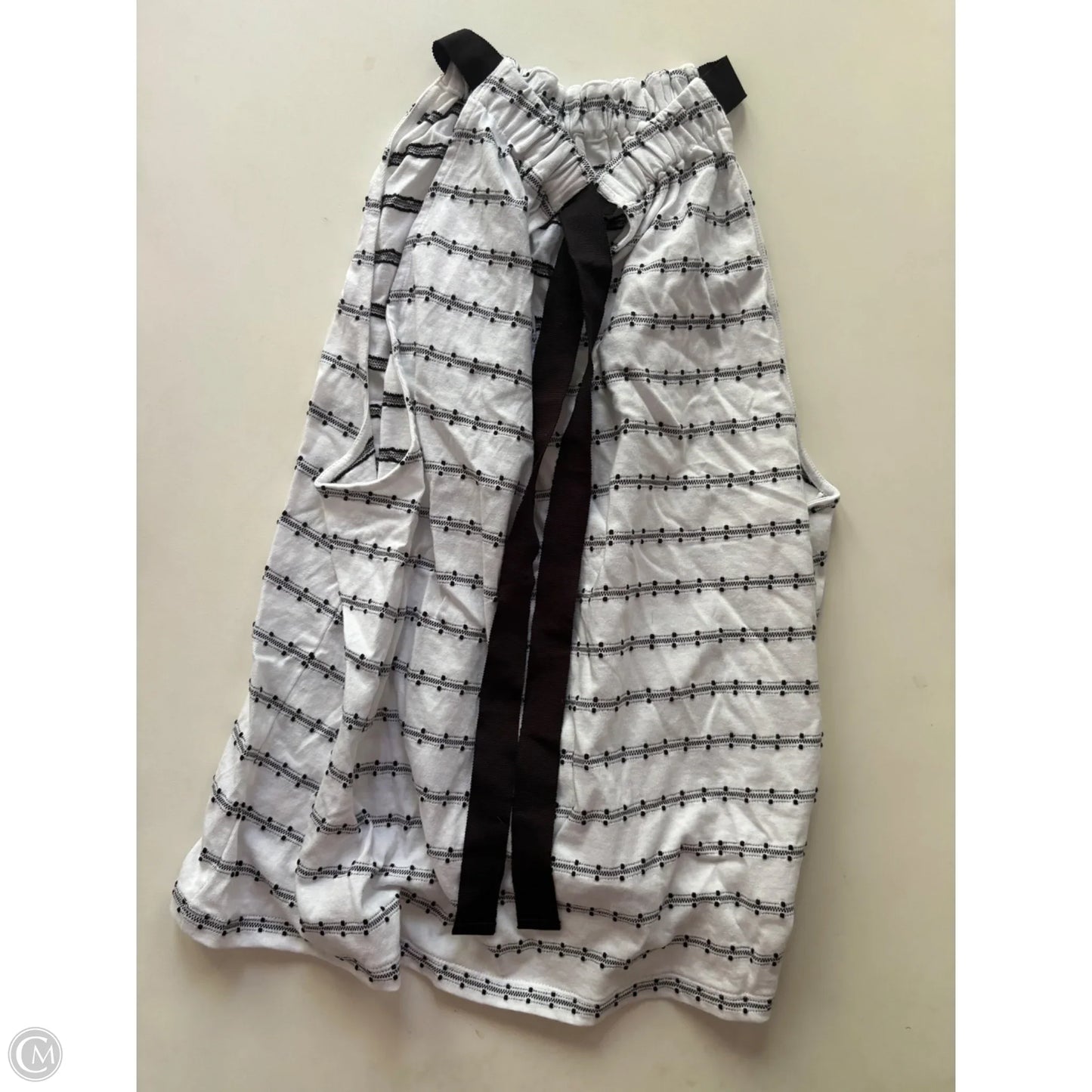 Tank Top By Loft In Black & White, Size: 2x