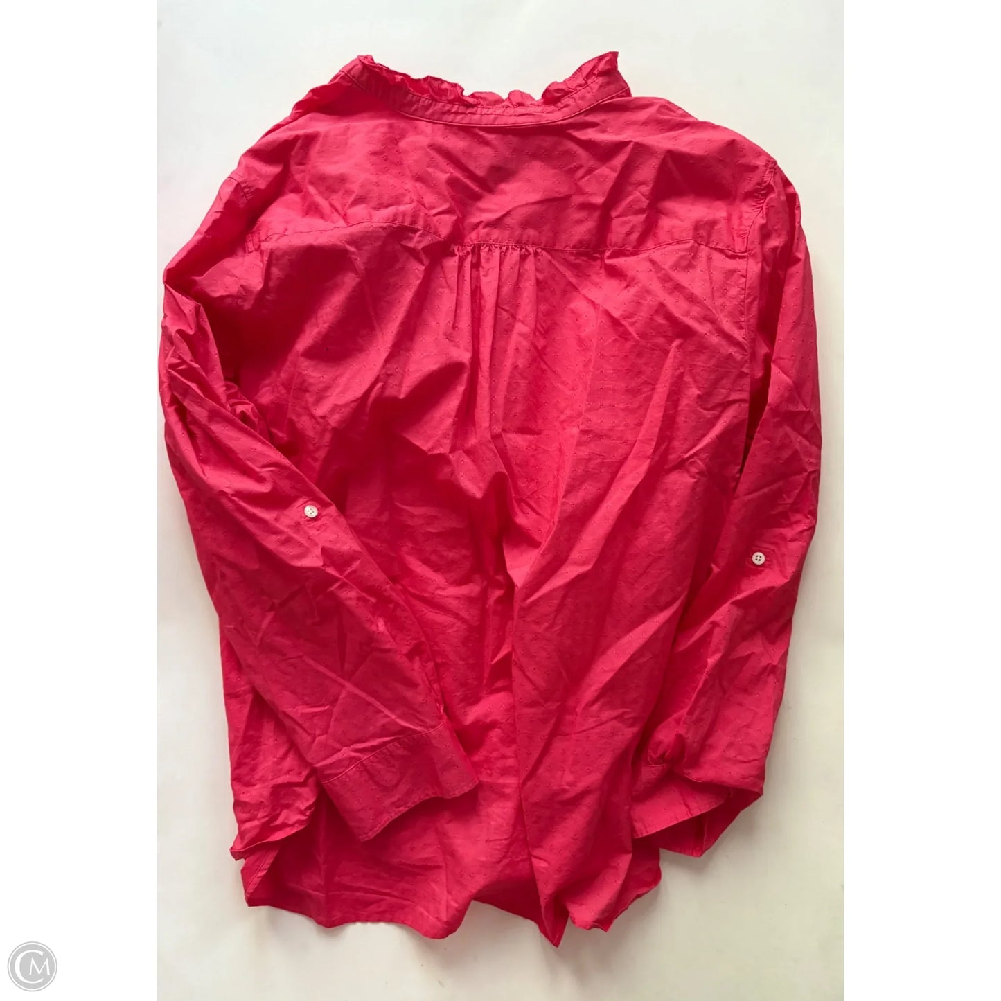 Top Long Sleeve By Talbots In Pink, Size: 3x