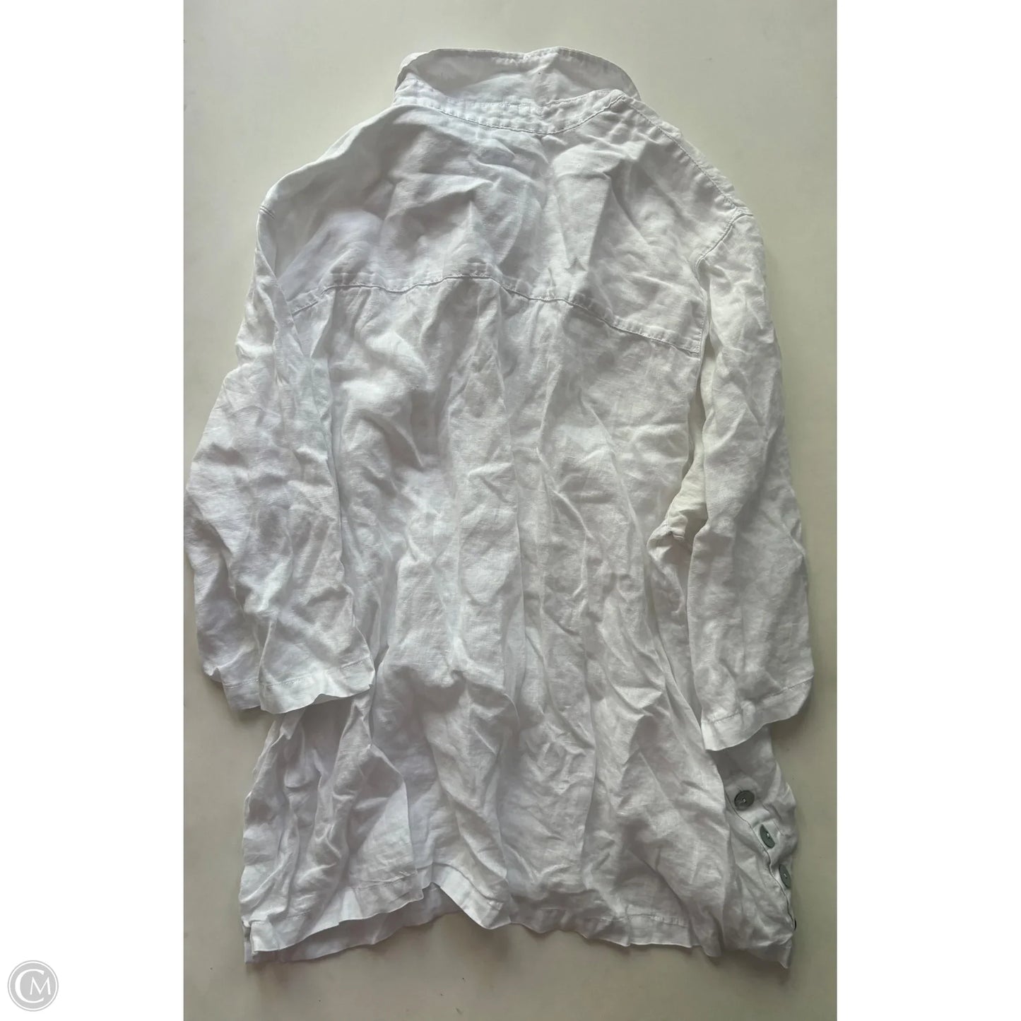 Top Long Sleeve By Sigrid Olsen In White, Size: 3x