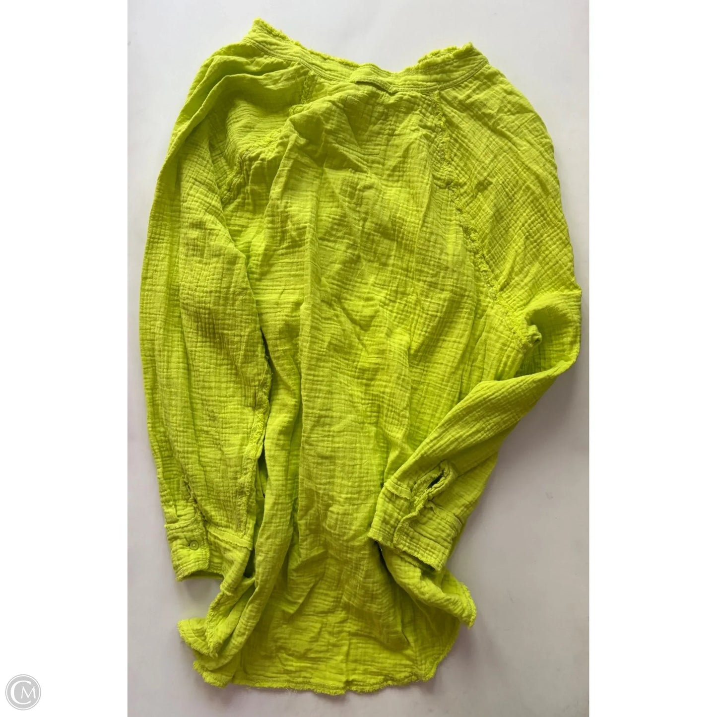 Top Long Sleeve By Aerie In Green, Size: Xl