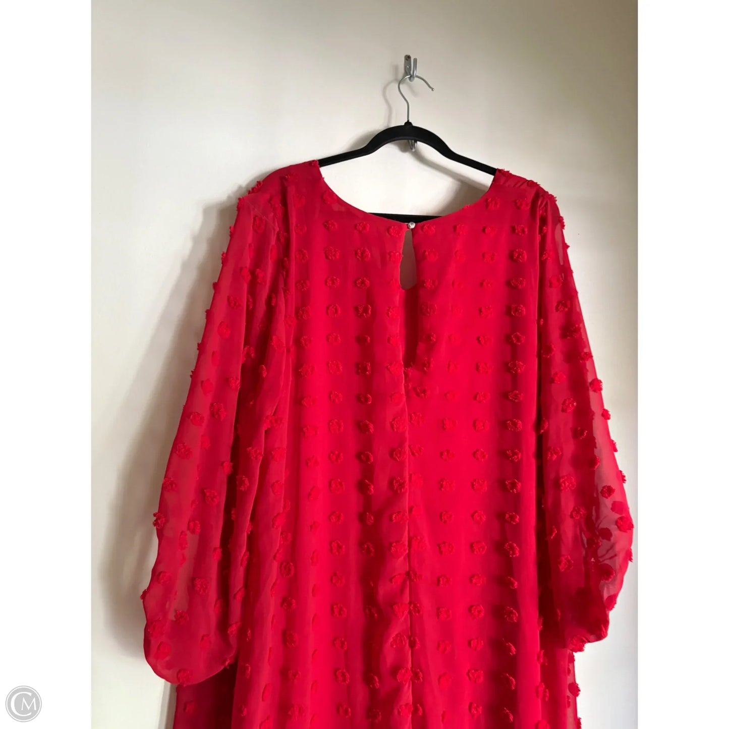 Dress Party Midi By Chicsoul In Red, Size: 3x