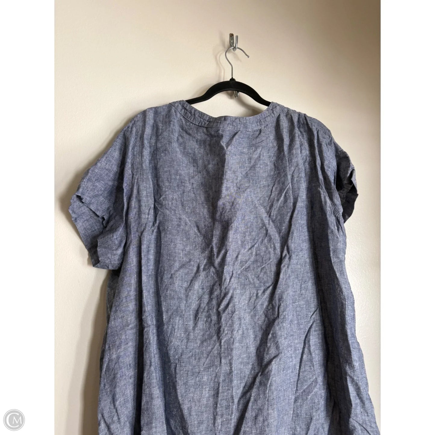 Dress Work By Tahari By Arthur Levine In Blue, Size: 2x