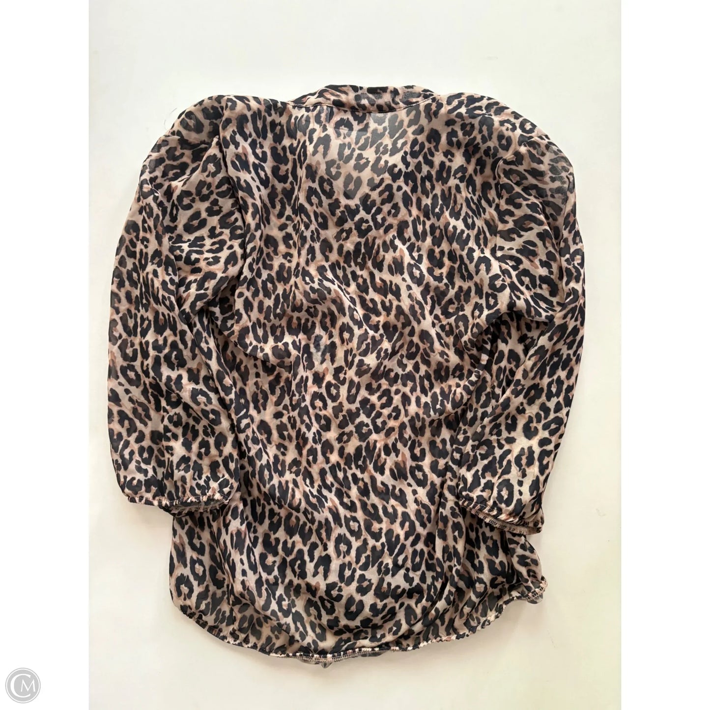 Blouse Long Sleeve By Sweet Pea In Animal Print, Size: S