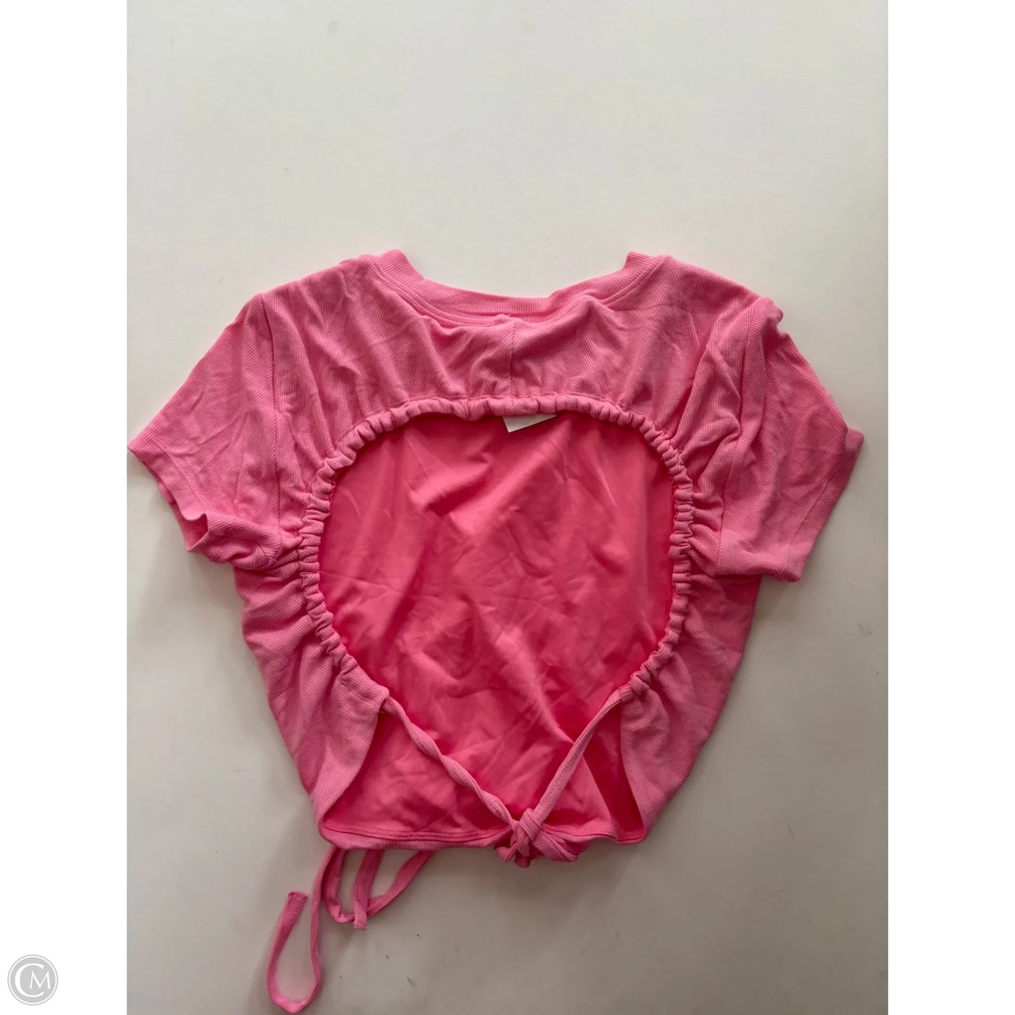 Top Short Sleeve By Cmc In Pink, Size: M