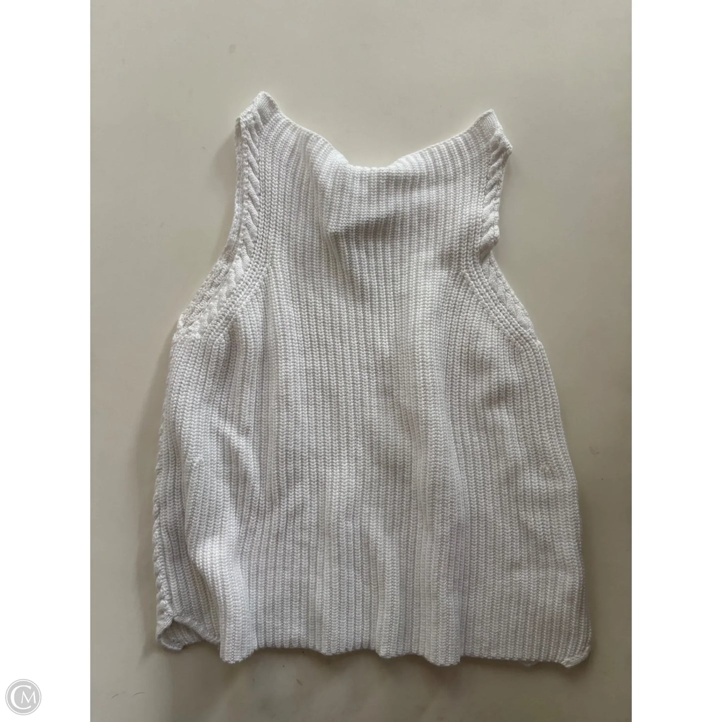 Sweater Short Sleeve By Cupio In White, Size: L