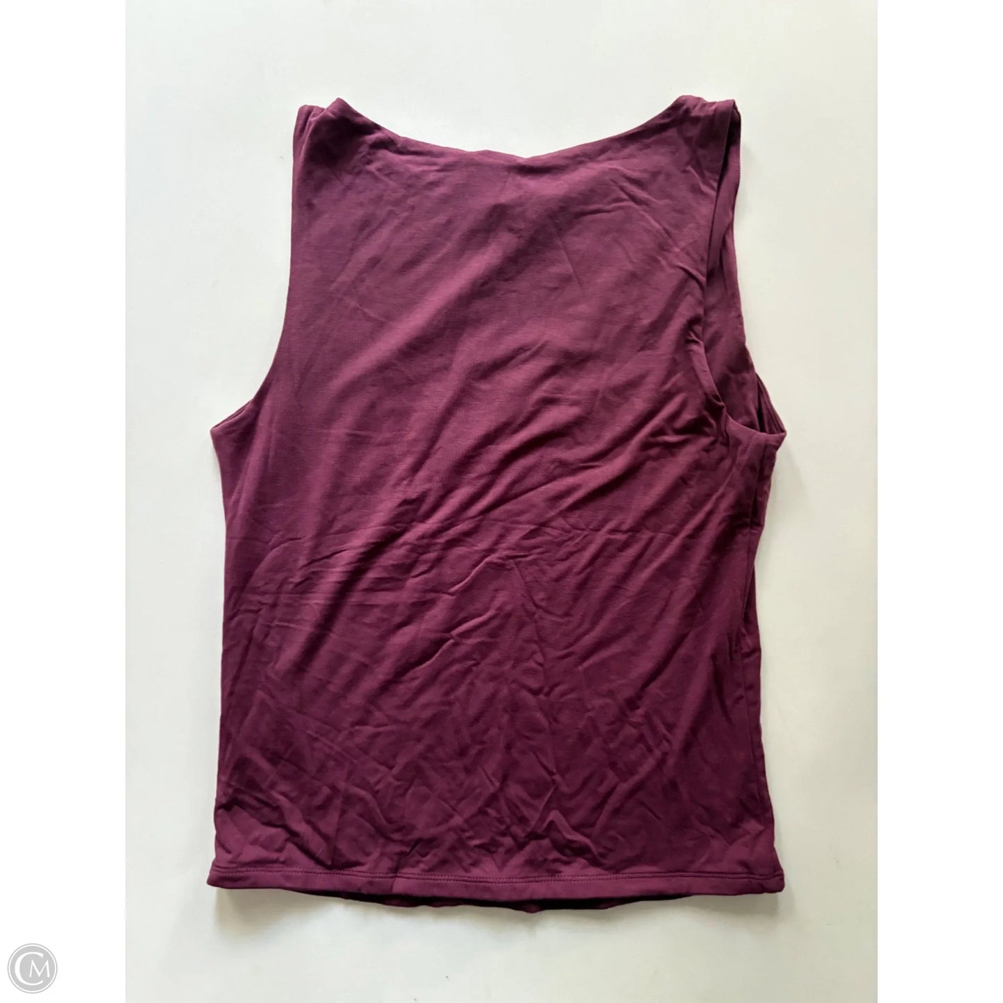 Athletic Tank Top By Be Cool In Maroon, Size: L