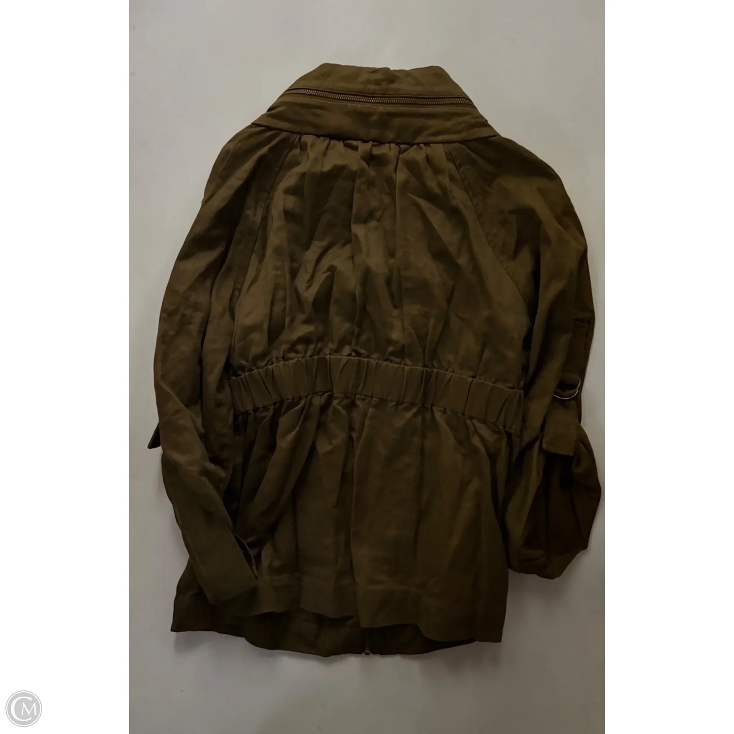 Jacket Moto By French Connection In Green, Size: M