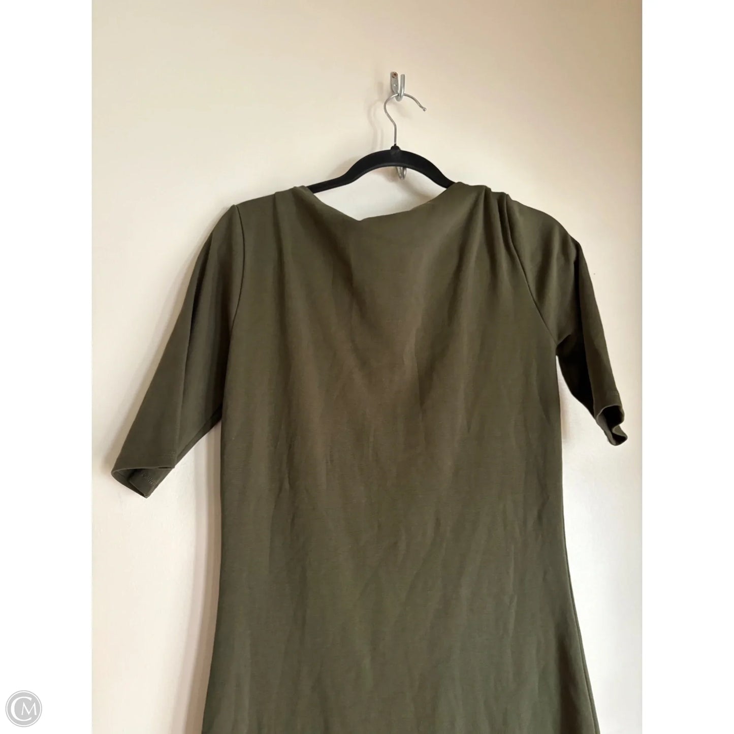Dress Casual Midi By Zara In Green, Size: M