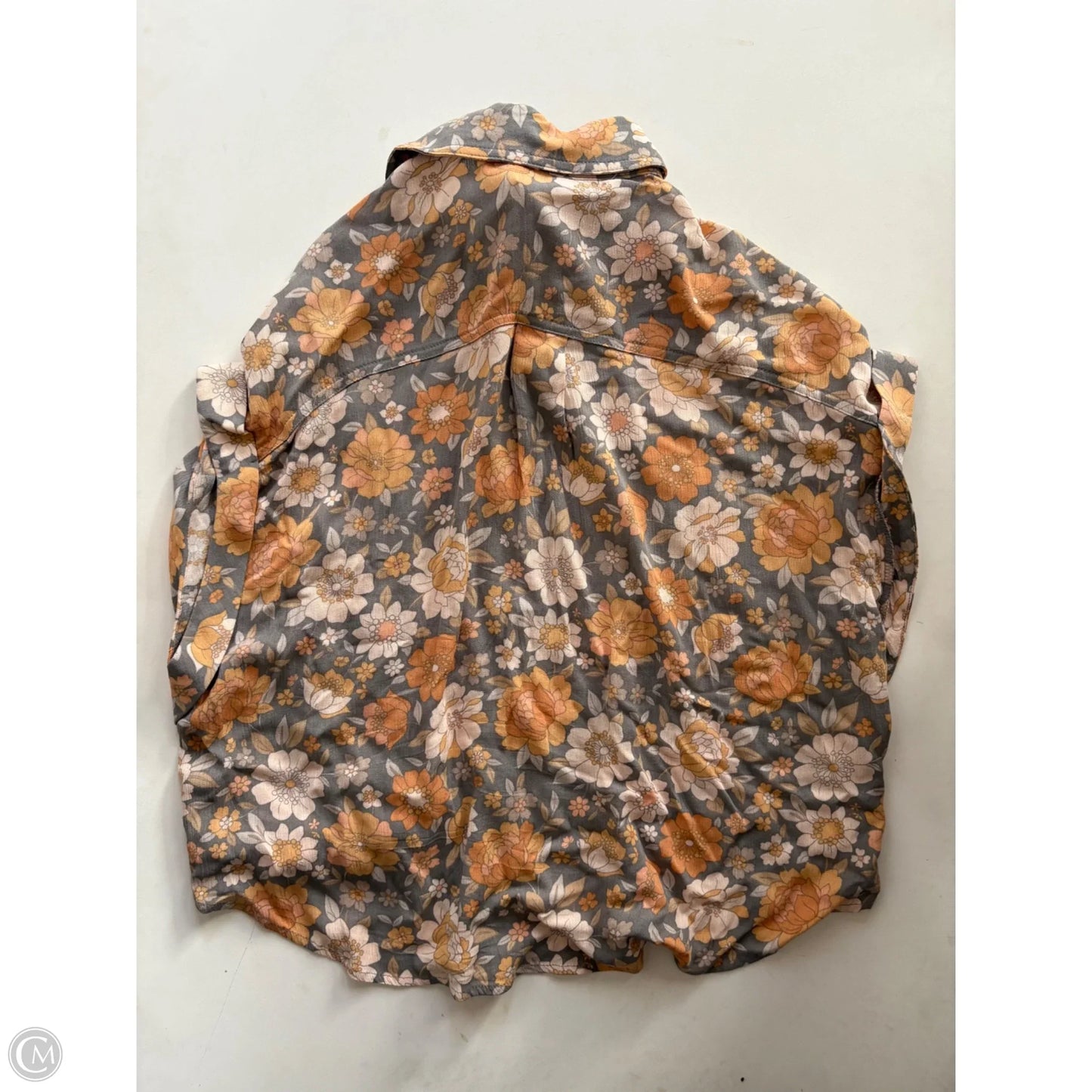 Top Short Sleeve By Willow & Root In Floral Print, Size: S