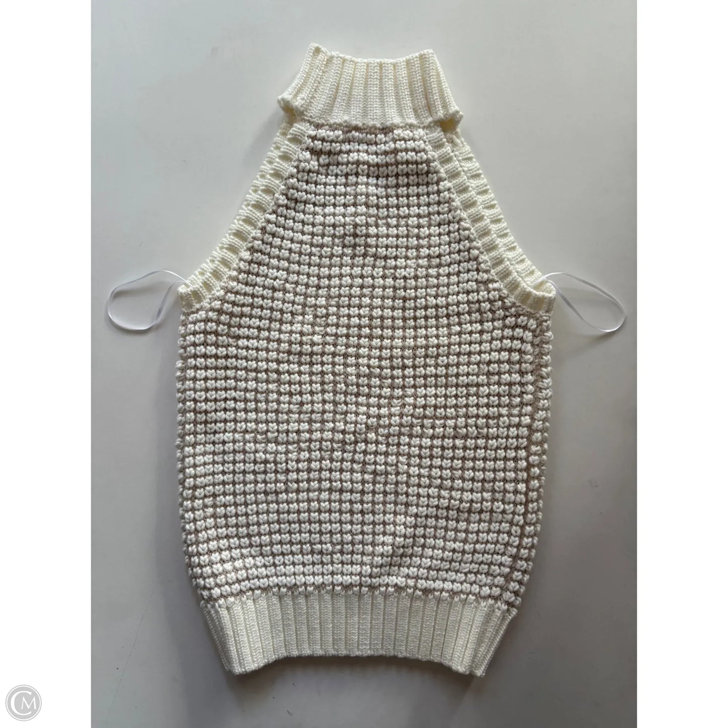 Sweater Short Sleeve By Little Lies In Cream, Size: S