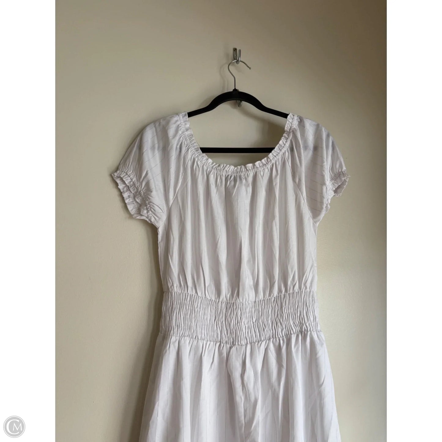 Dress Casual Midi By Style House In White, Size: L