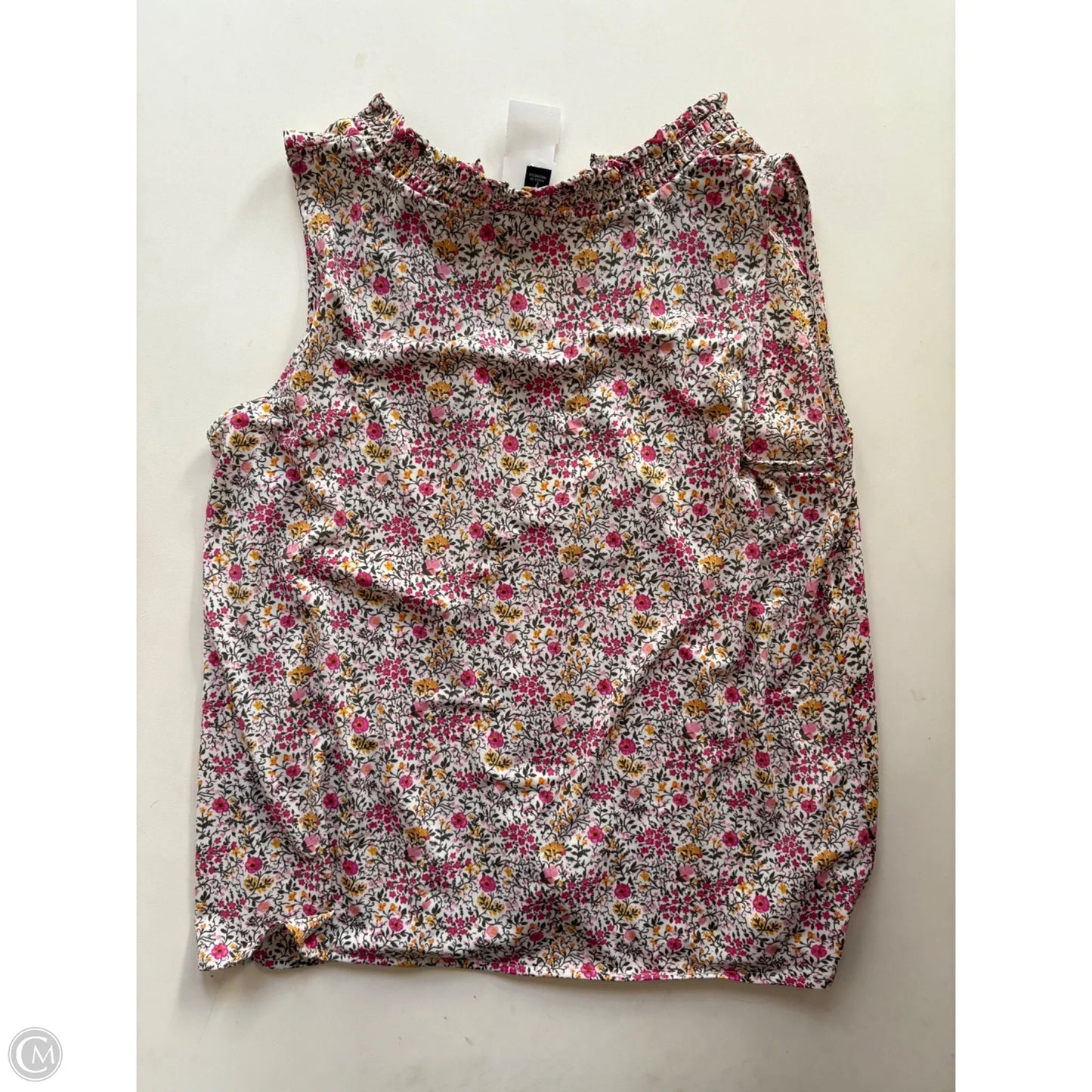 Blouse Sleeveless By Ann Taylor In Floral Print, Size: S