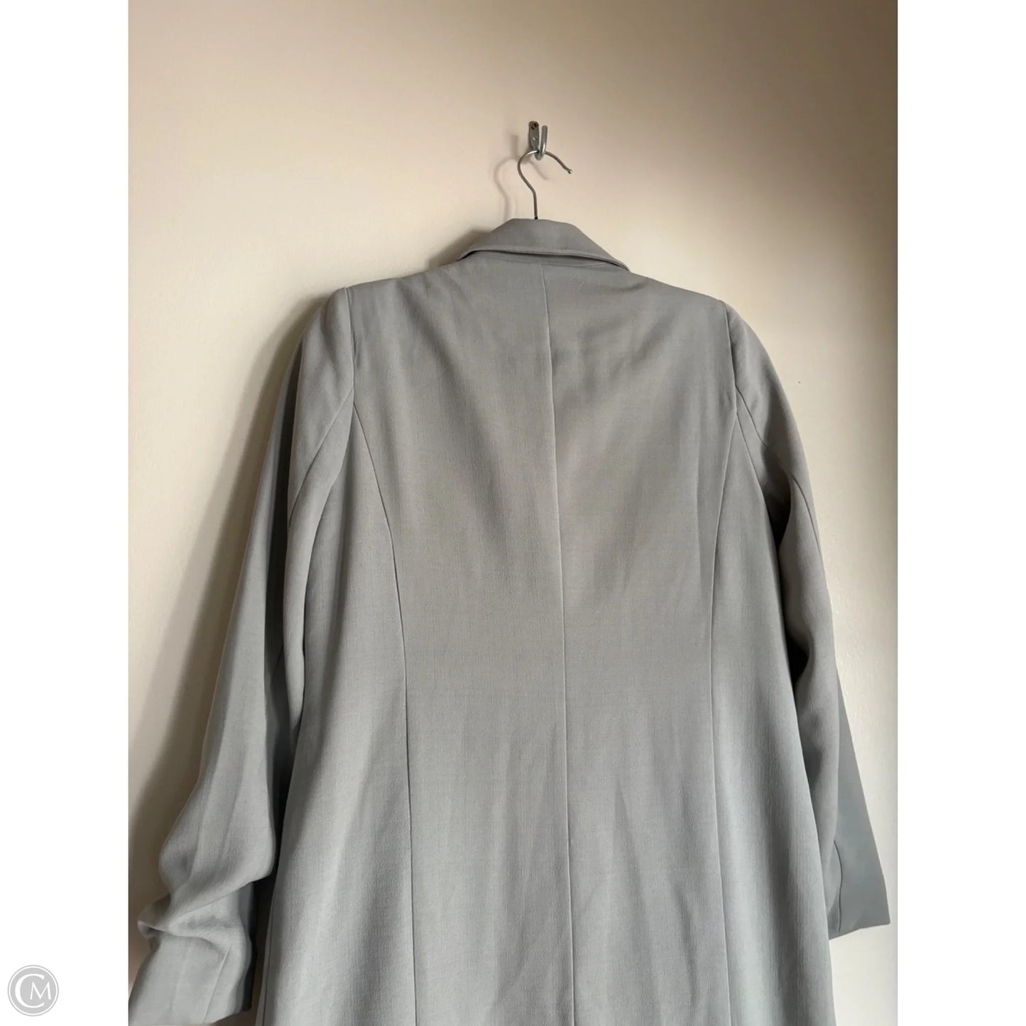 Coat Trench Coat By Lavish In Green, Size: S