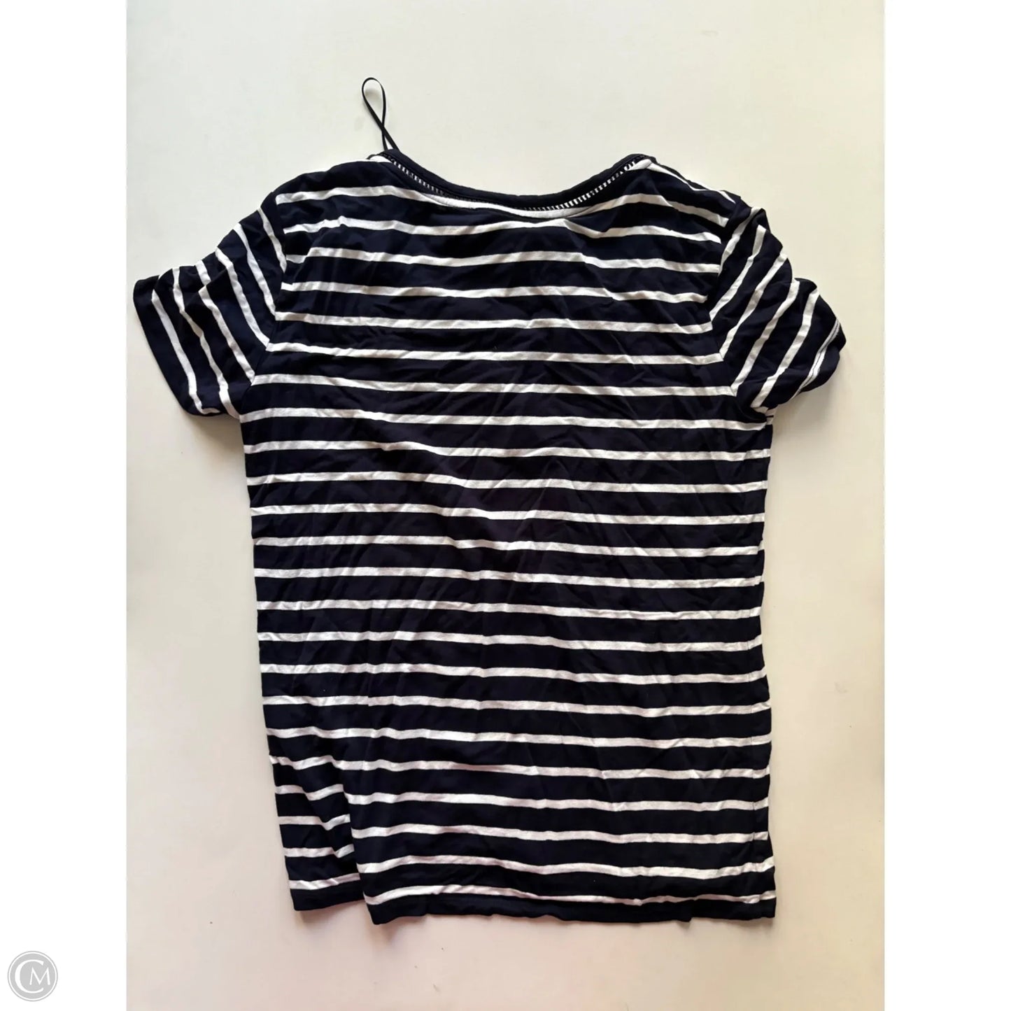 Top Short Sleeve By Tommy Hilfiger In Striped Pattern, Size: S