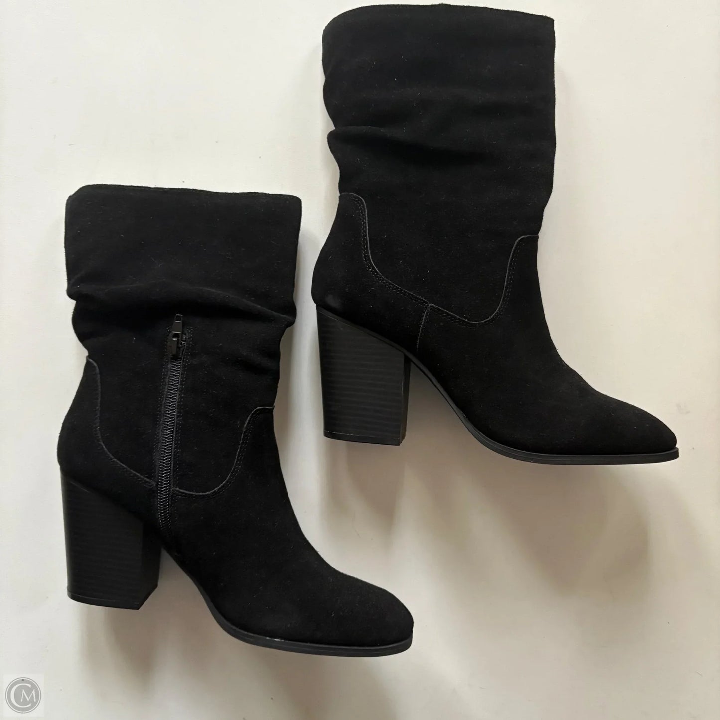 Boots Ankle Heels By Crown And Ivy In Black, Size: 9