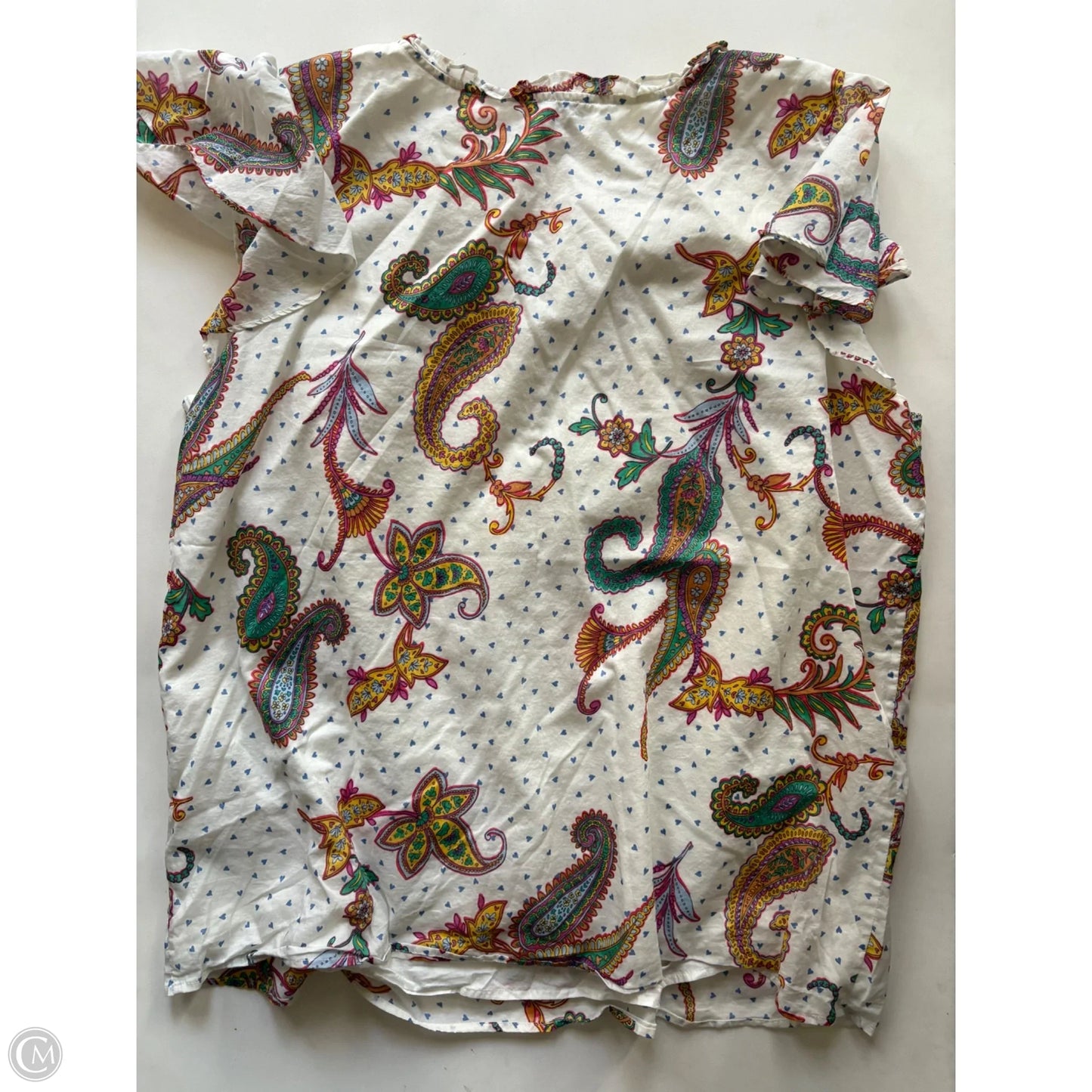 Blouse Short Sleeve By Talbots In Multi-colored, Size: 2x