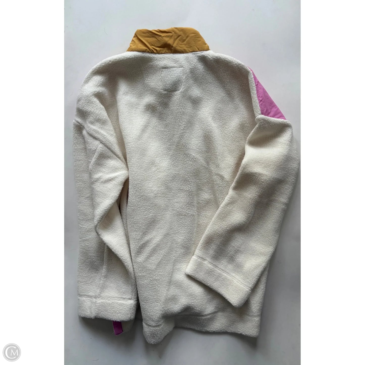 Jacket Faux Fur & Sherpa By Free Assembly In Cream, Size: Xl