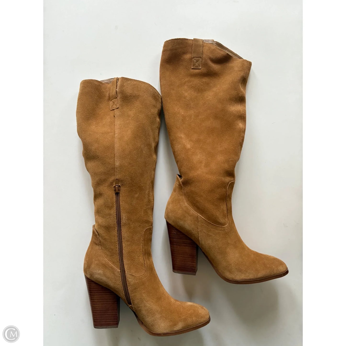 Boots Knee Heels By Kelly And Katie In Brown, Size: 10