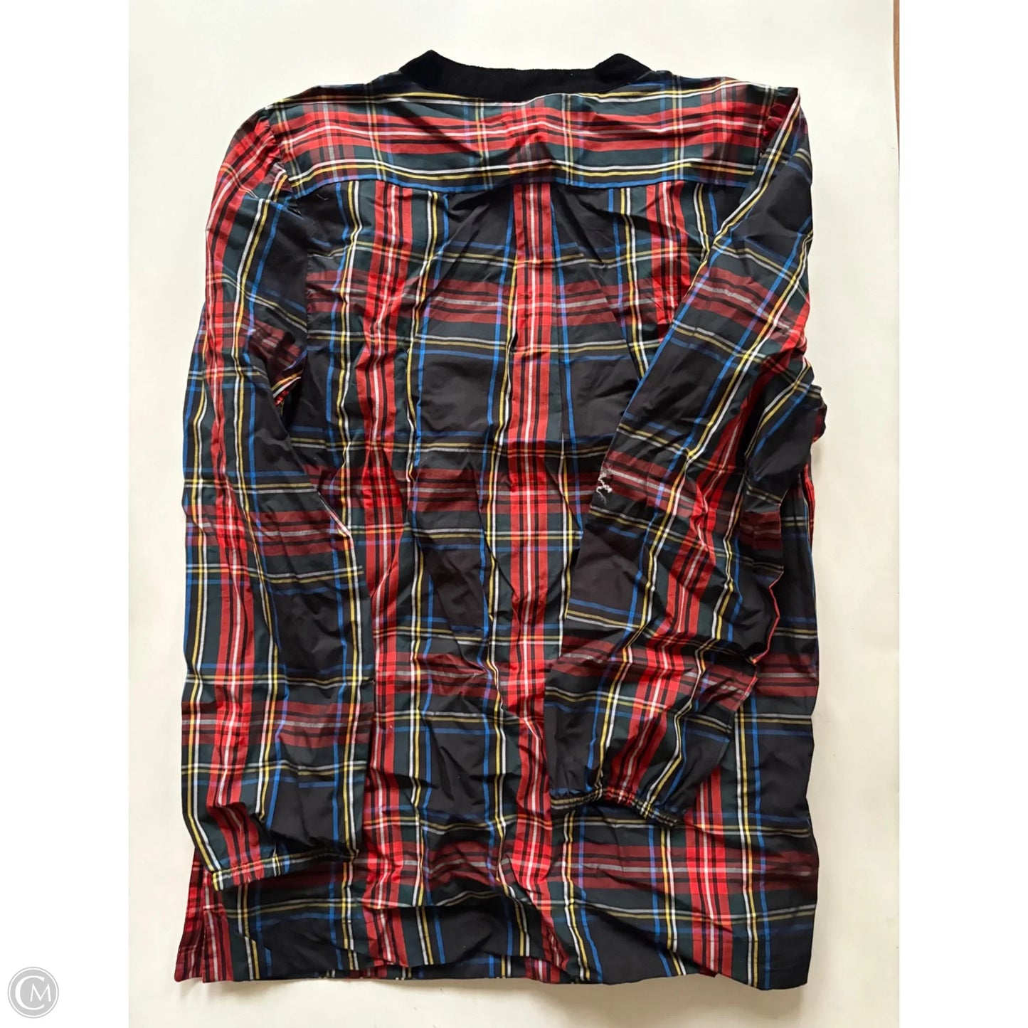 Top Long Sleeve By J. Crew In Plaid Pattern, Size: M
