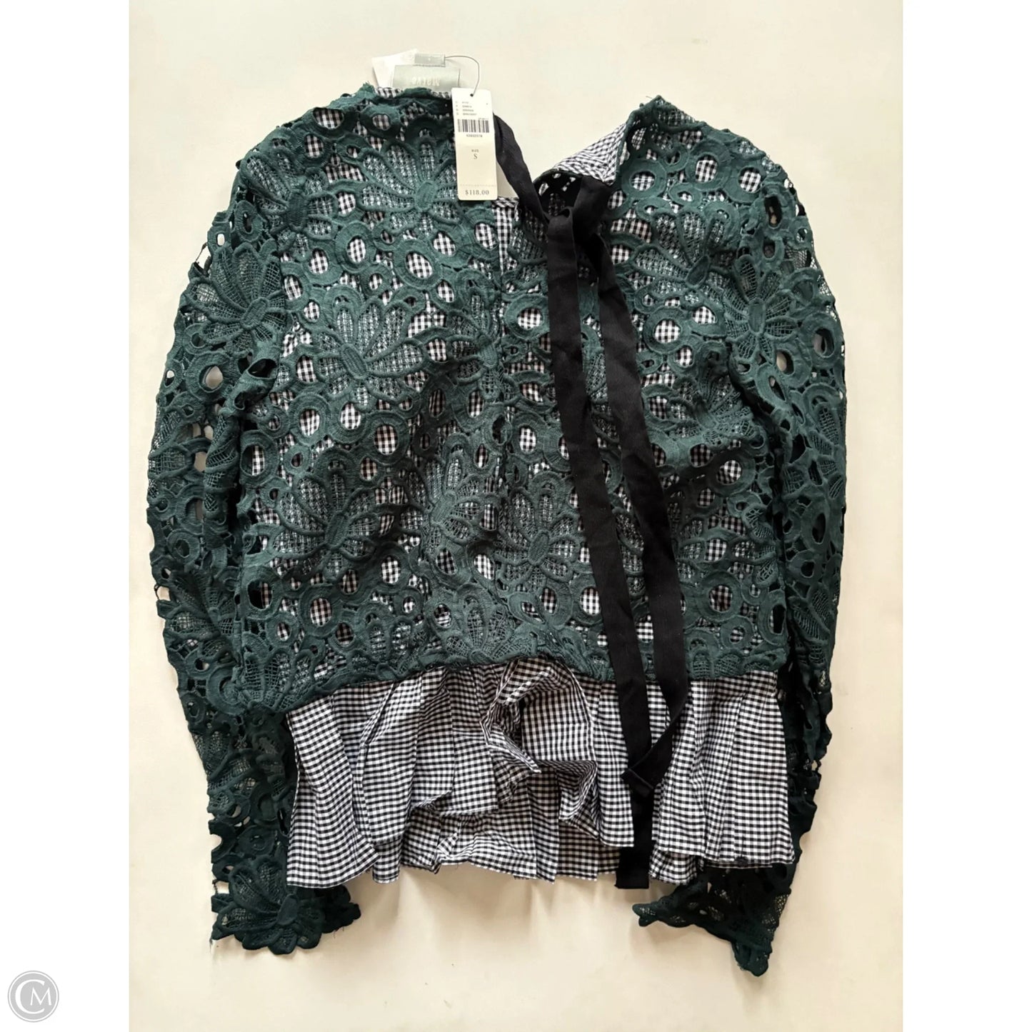 Top Long Sleeve By Maeve In Green, Size: S