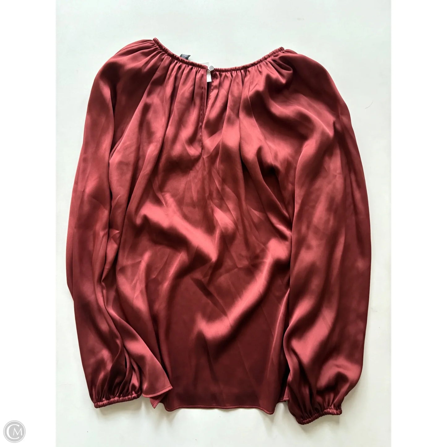Blouse Long Sleeve By White House Black Market In Brown, Size: Xs