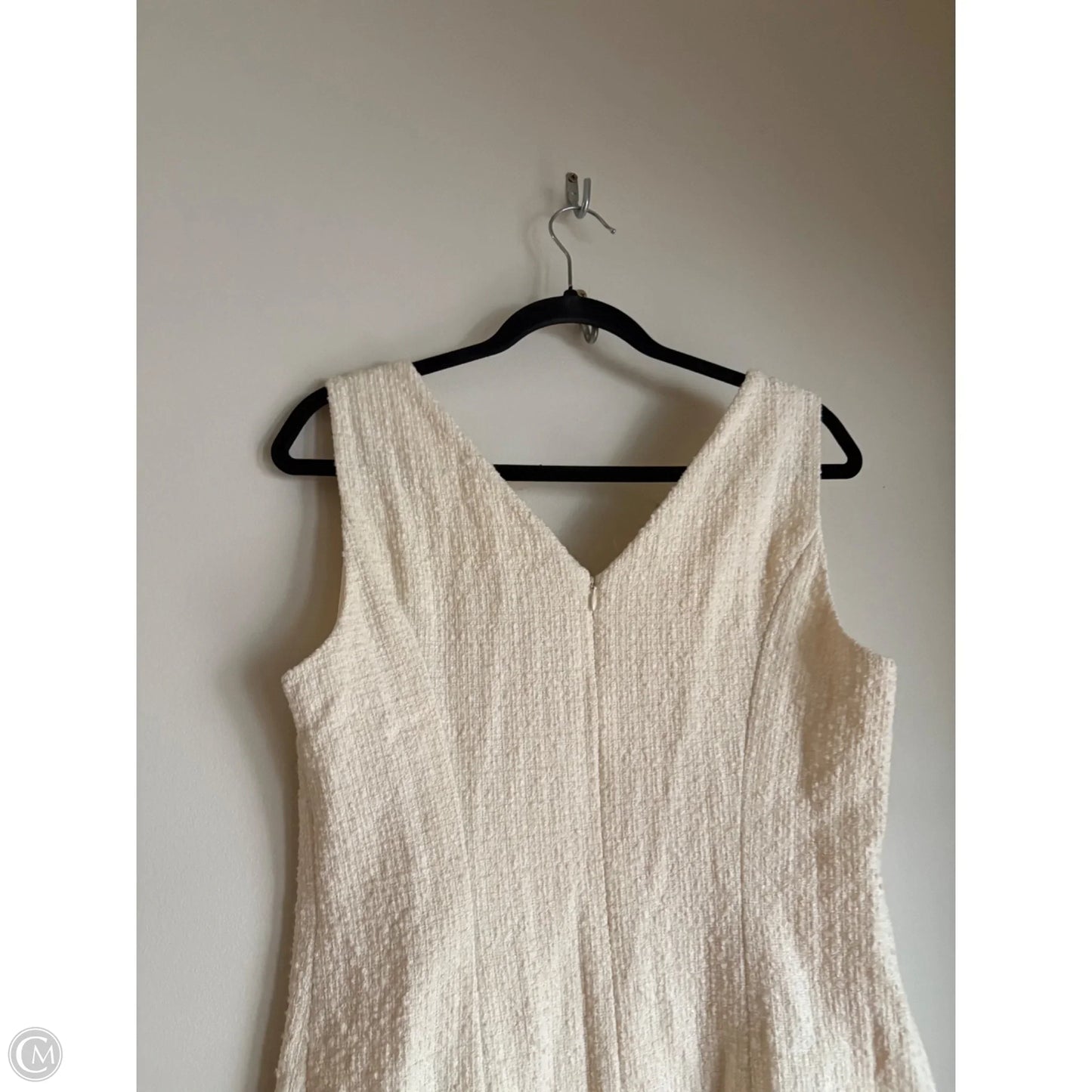 Dress Work By Anne Klein In Cream, Size: M