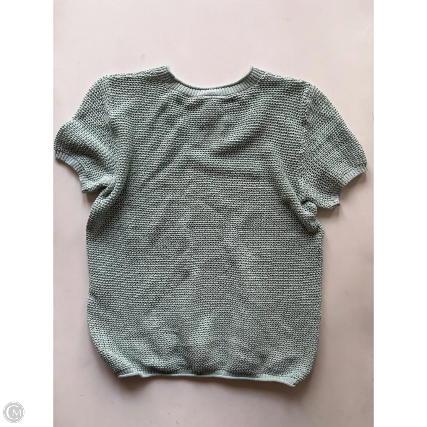 Sweater Short Sleeve By Worthington In Green, Size: S