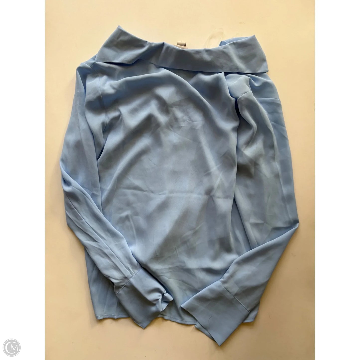 Blouse Long Sleeve By Worthington In Blue, Size: S