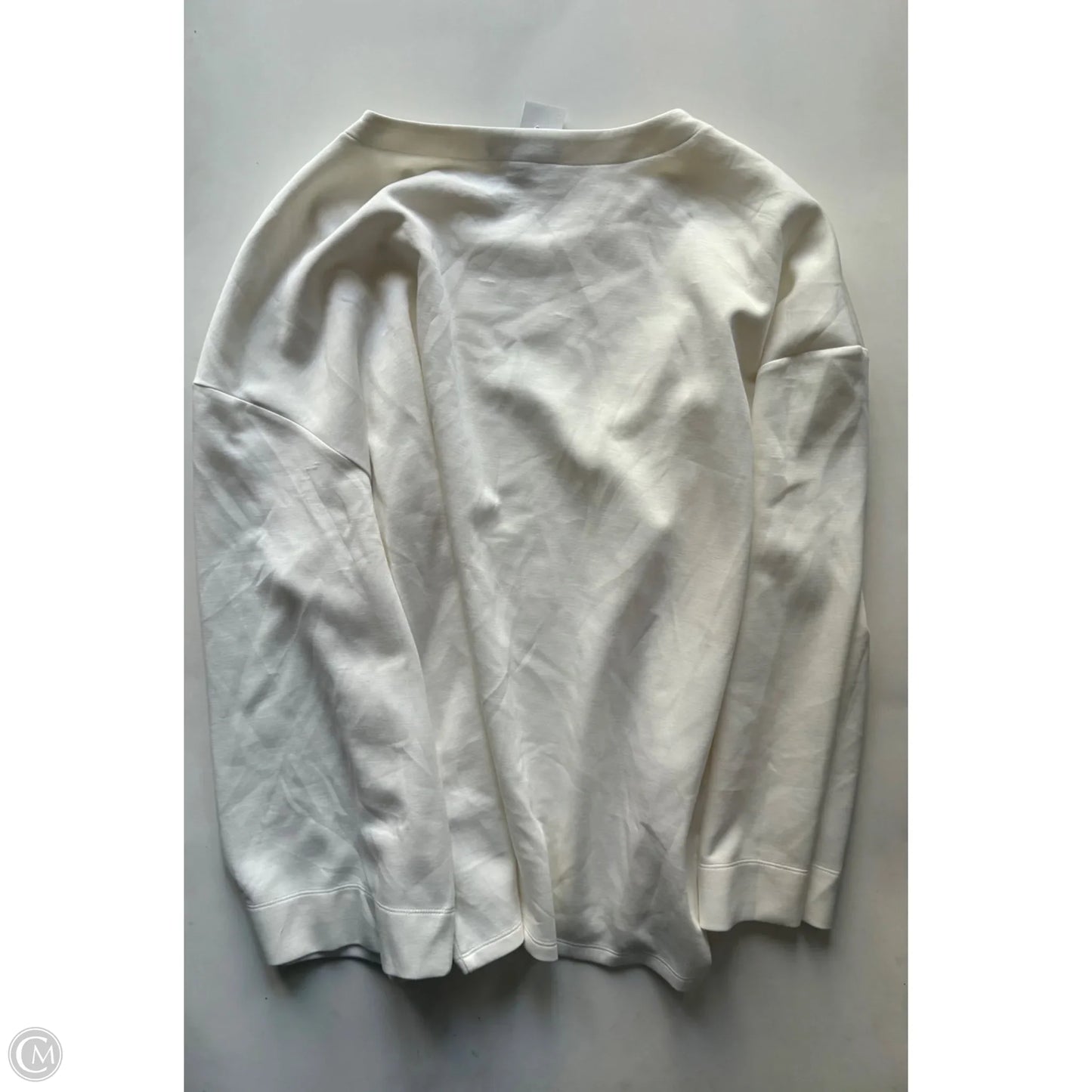 Top Long Sleeve By Banana Republic In Cream, Size: 2x