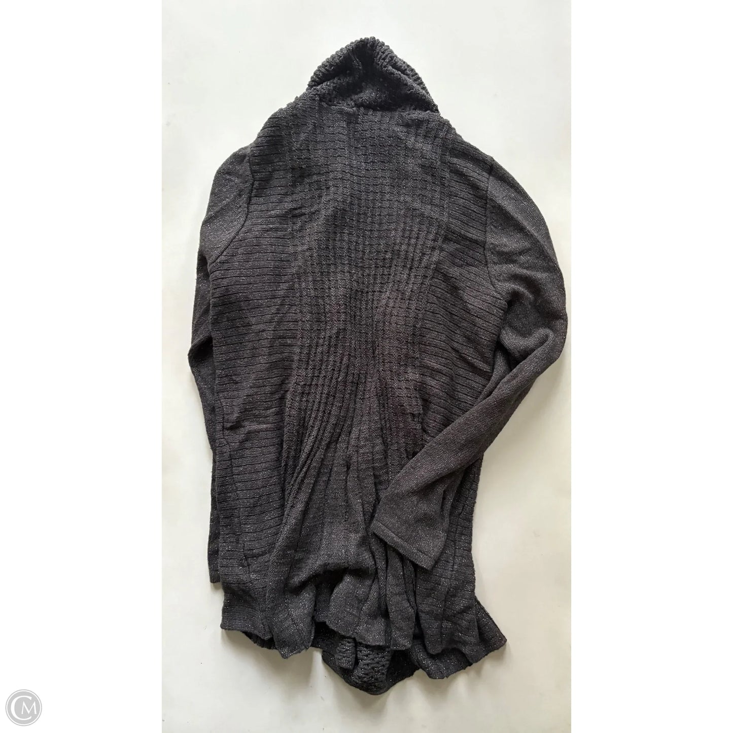 Sweater Cardigan By Briggs In Grey, Size: L